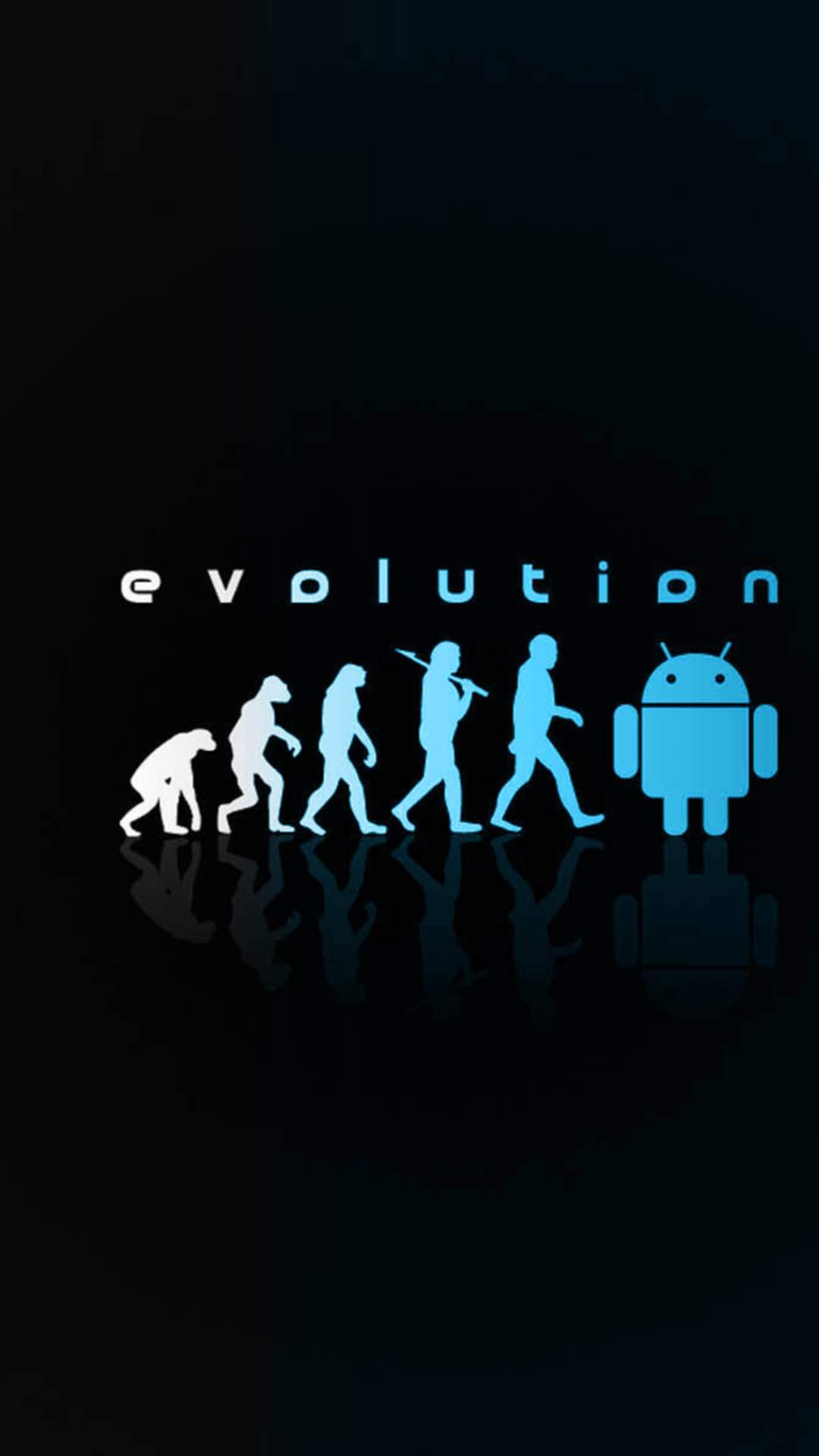 Logo Android Biru Hitam Wallpapersc Android