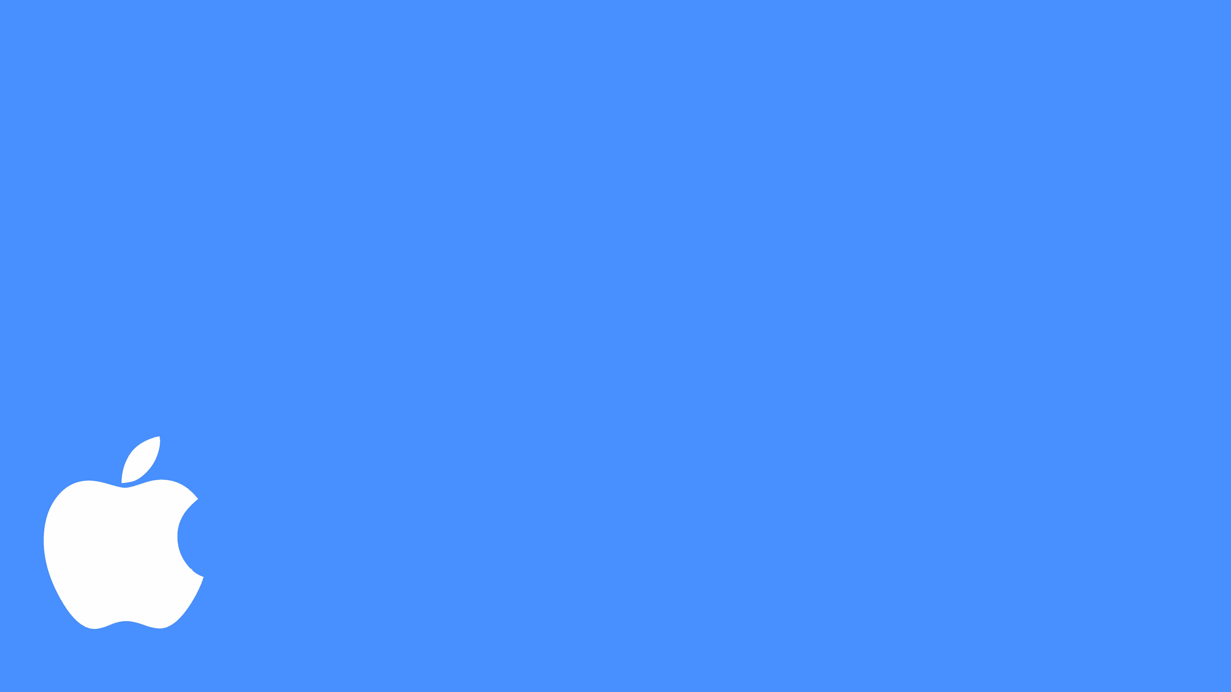Logotipo De Apple Azul Wallpaper Sc Desktop
