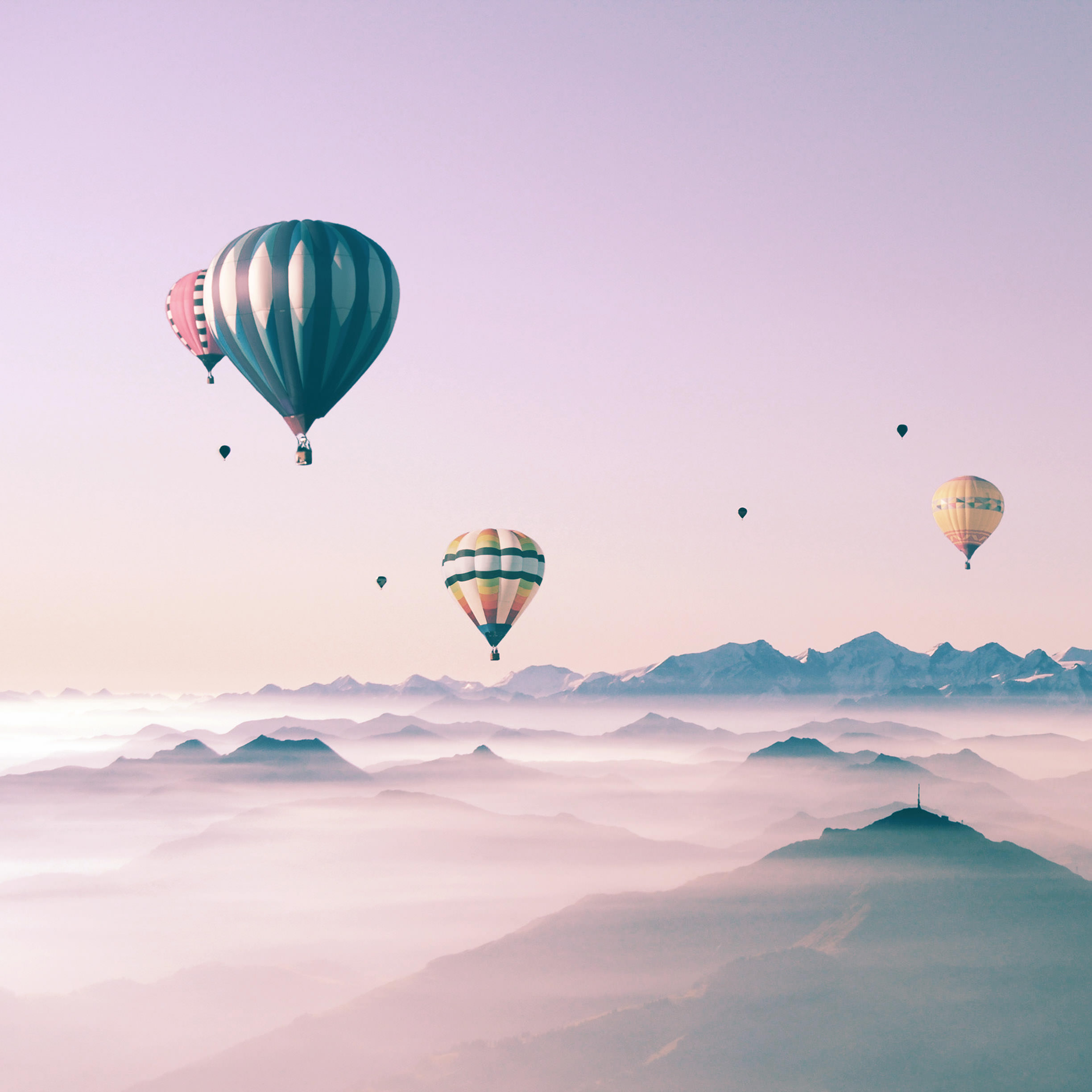 Cute Landscape Sky Balloon For Girls Wallpapersc IPad