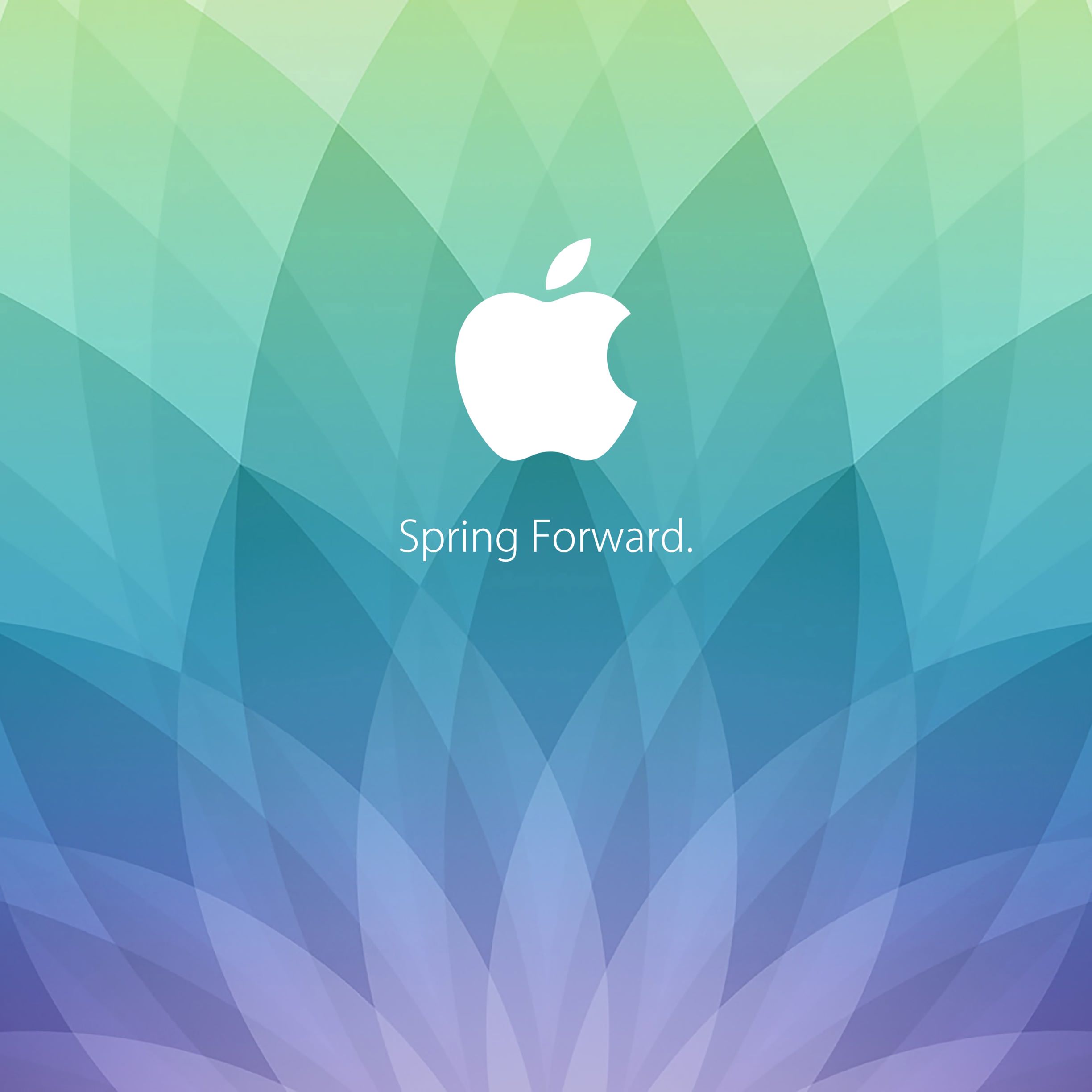 Appleロゴ春イベント Spring Forward 緑青紫 Wallpaper Sc Ipad壁紙