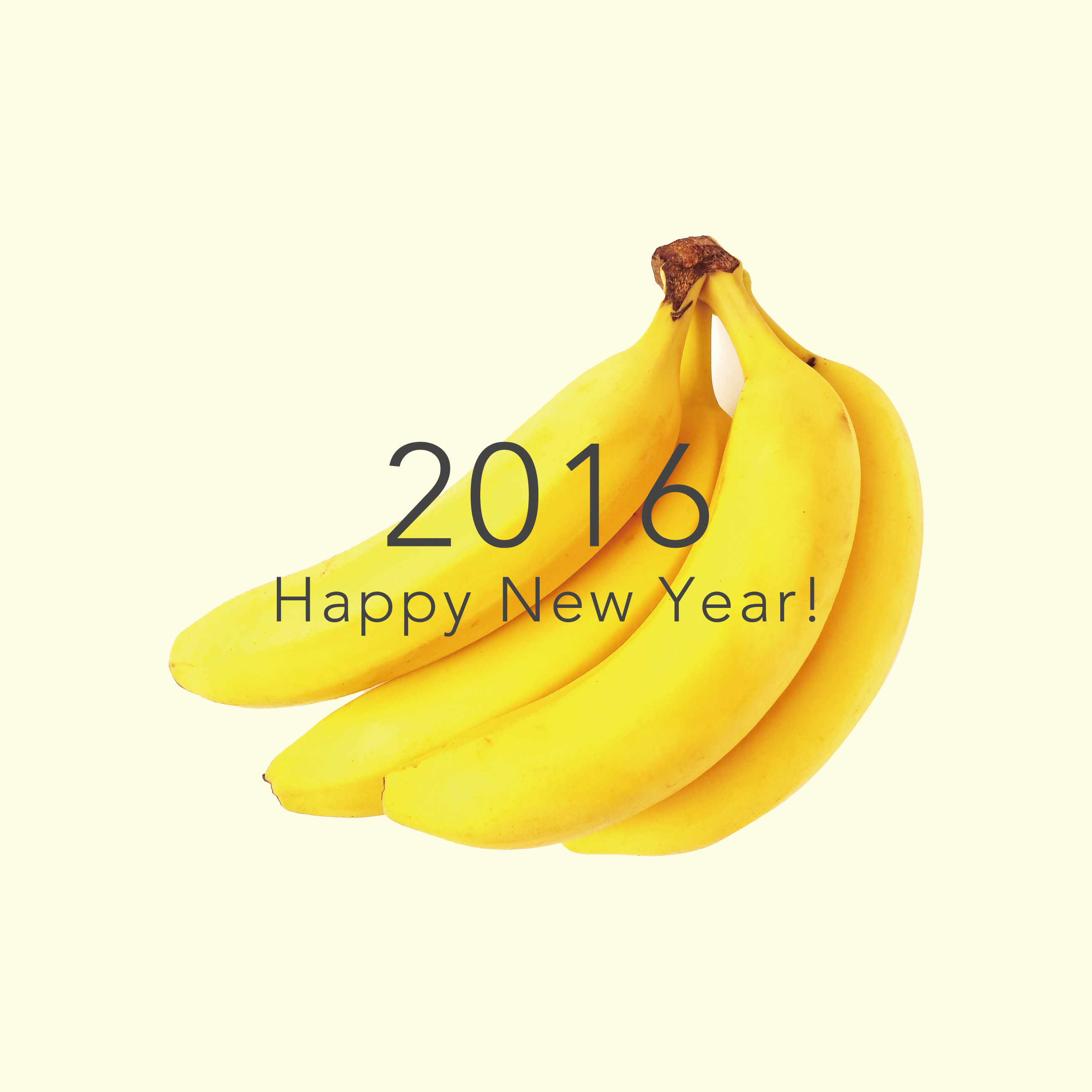 新年壁紙 Happy News Year 16 バナナ黄色 Wallpaper Sc Ipad壁紙