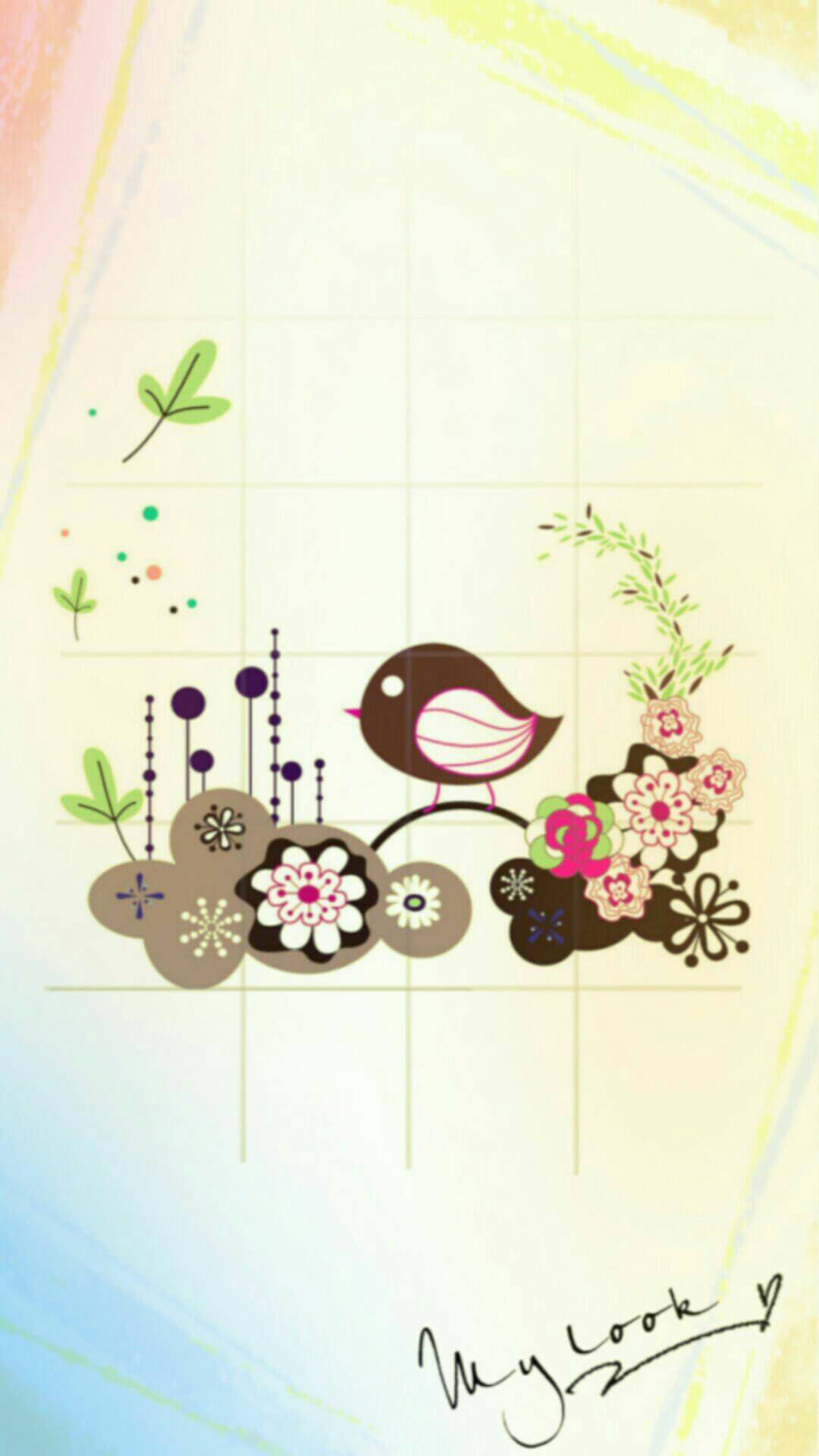Wallpaper Bunga Burung Wallpaper Sc Android