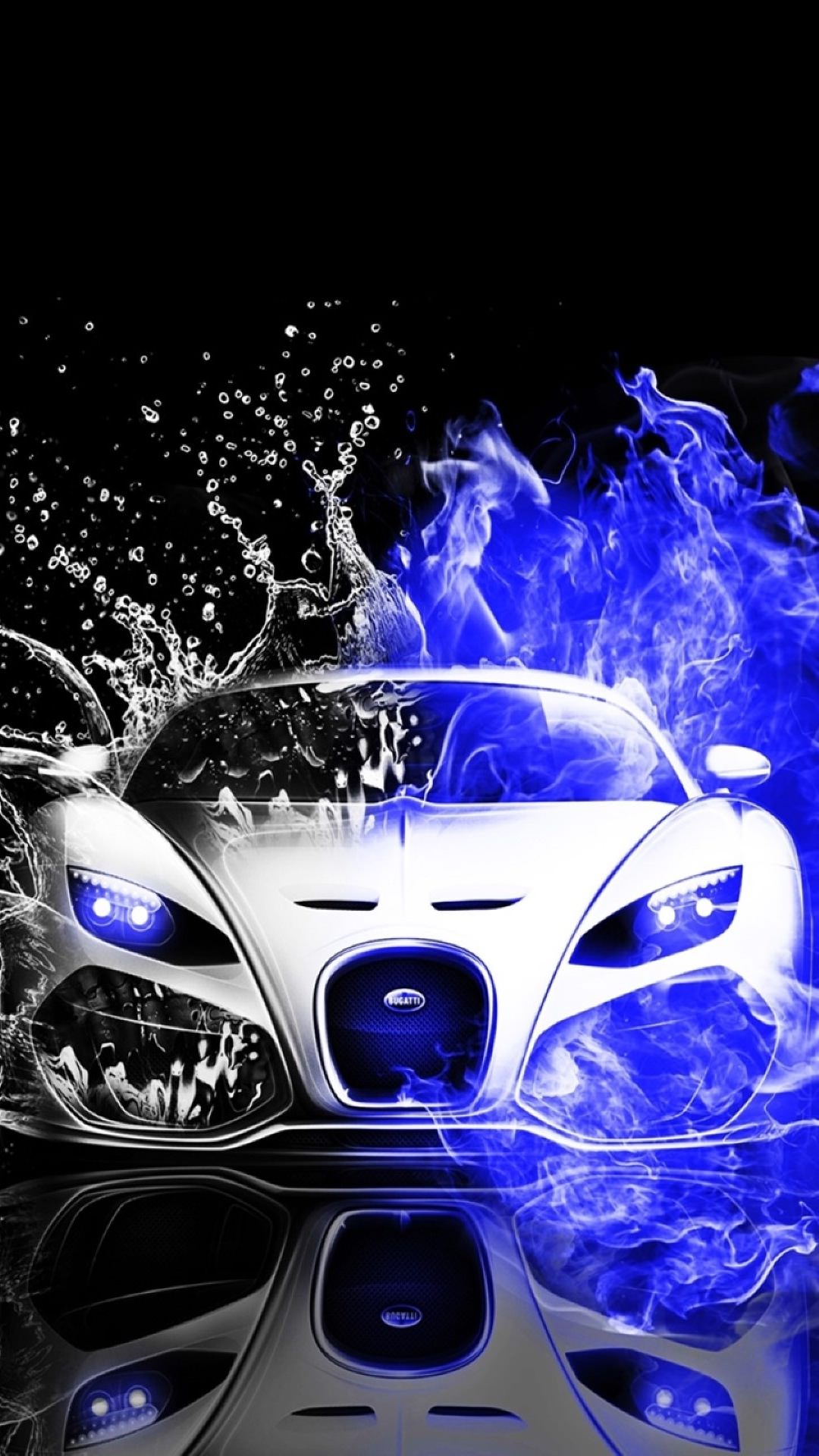 Cool Cars blue water black-and-white | wallpaper.sc SmartPhone