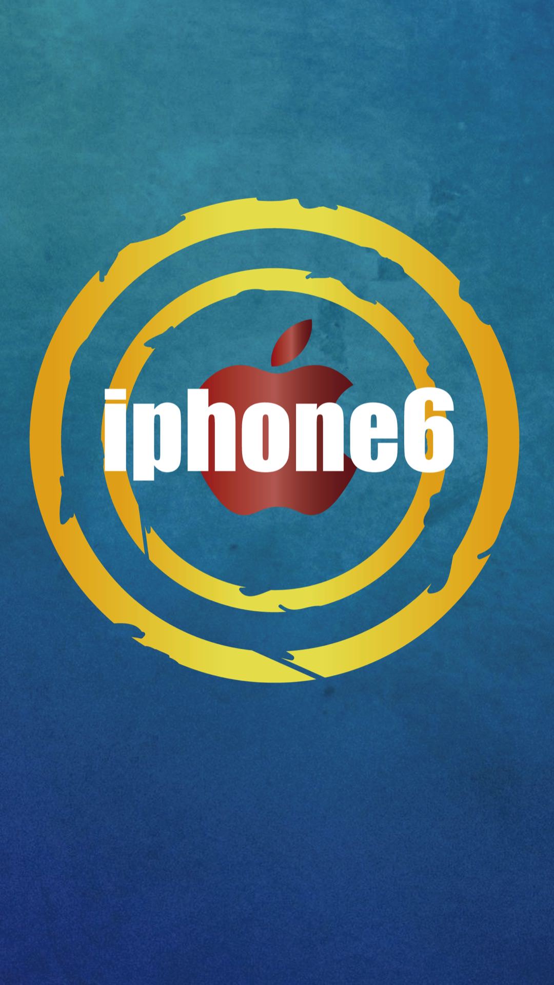 Illustration Blue Iphone6 Apple Logo Wallpaper Sc Smartphone