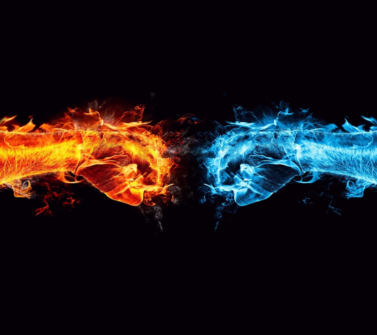 Cool Blue Flame Red Wallpaper Sc Smartphone