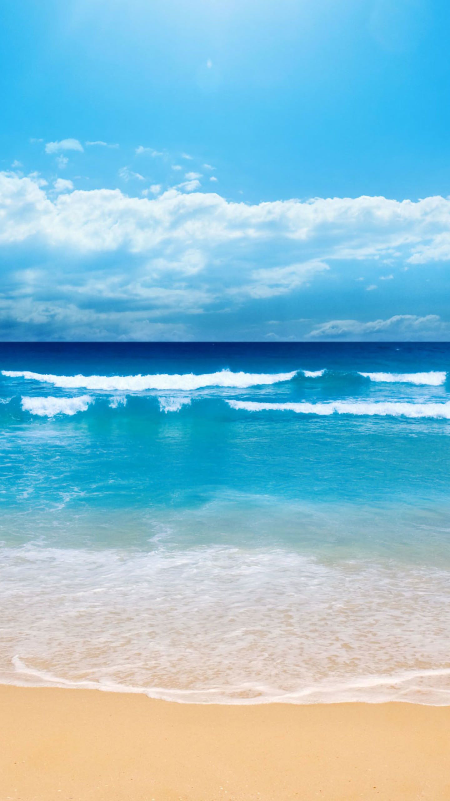 Landscape Sea Blue Sky Wallpaper Sc Smartphone