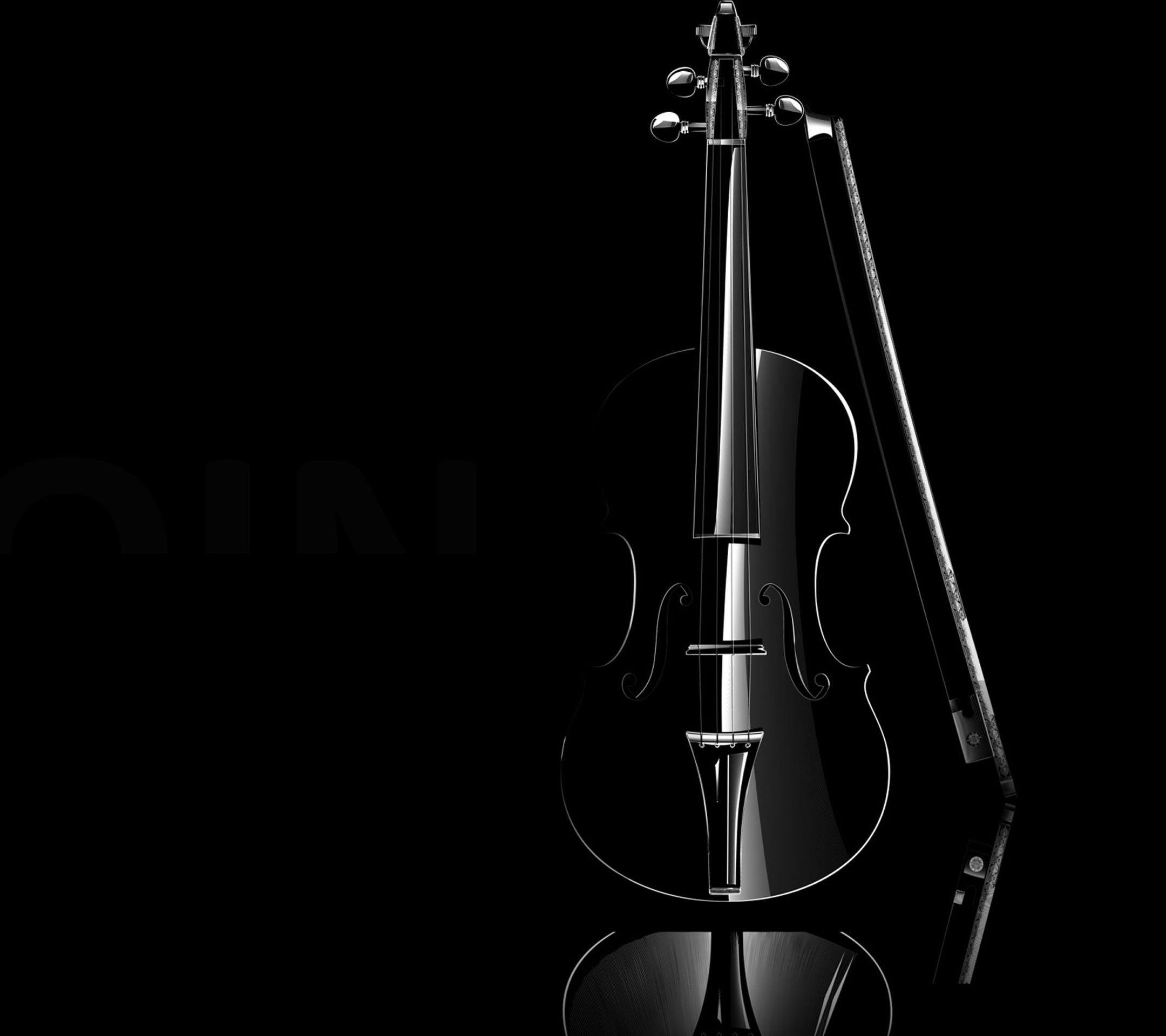 クールバイオリン黒 Wallpaper Sc スマホ壁紙