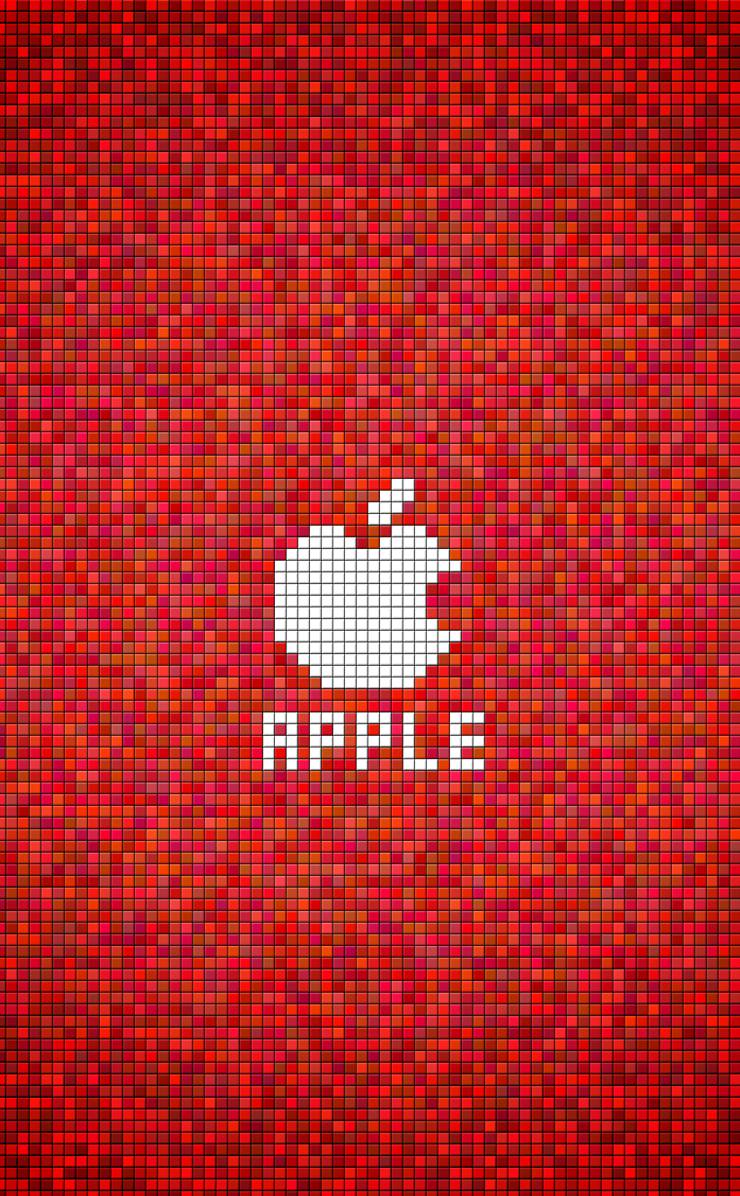 Appleデジタル赤 Wallpaper Sc Iphone4s壁紙