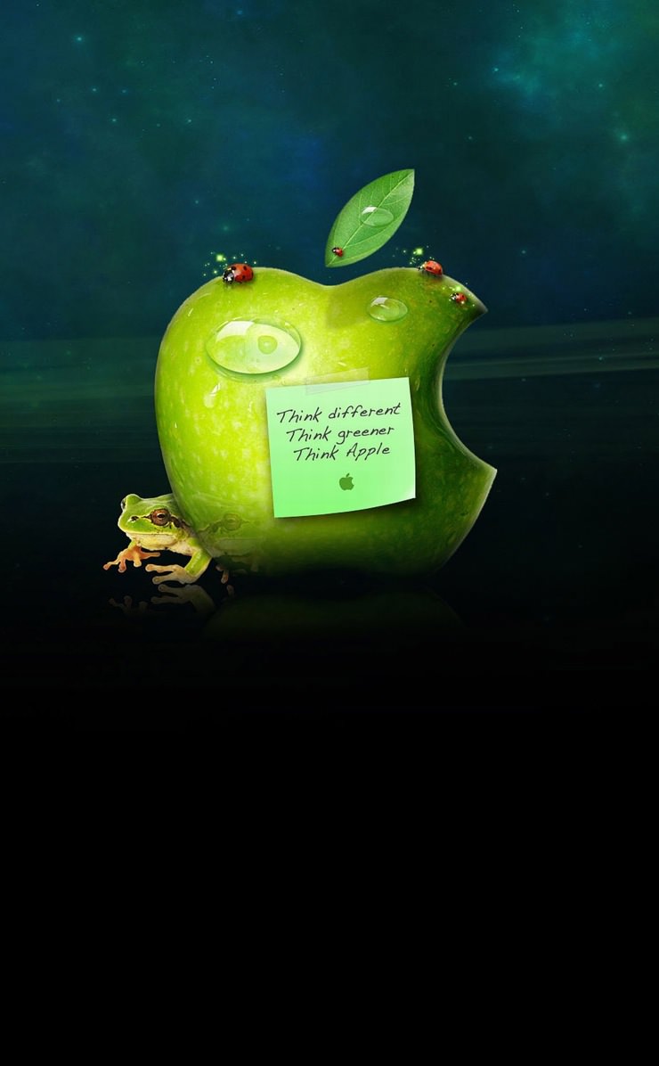 Apple Green Frog Wallpaper Sc Iphone4s