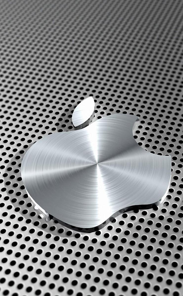 Apple Silver Wallpaper Sc Iphone4s