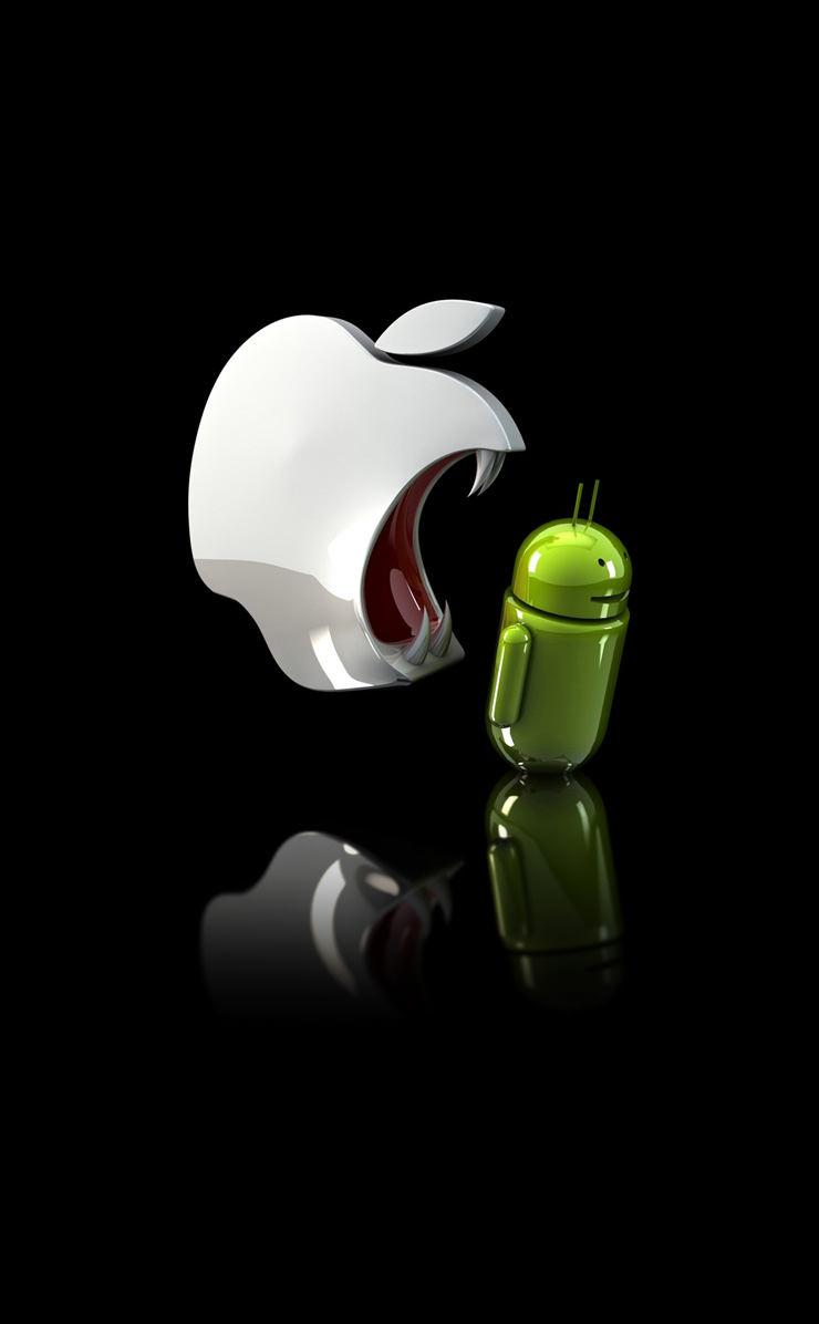 Android Apple Logo Wallpaper Sc Iphone4s