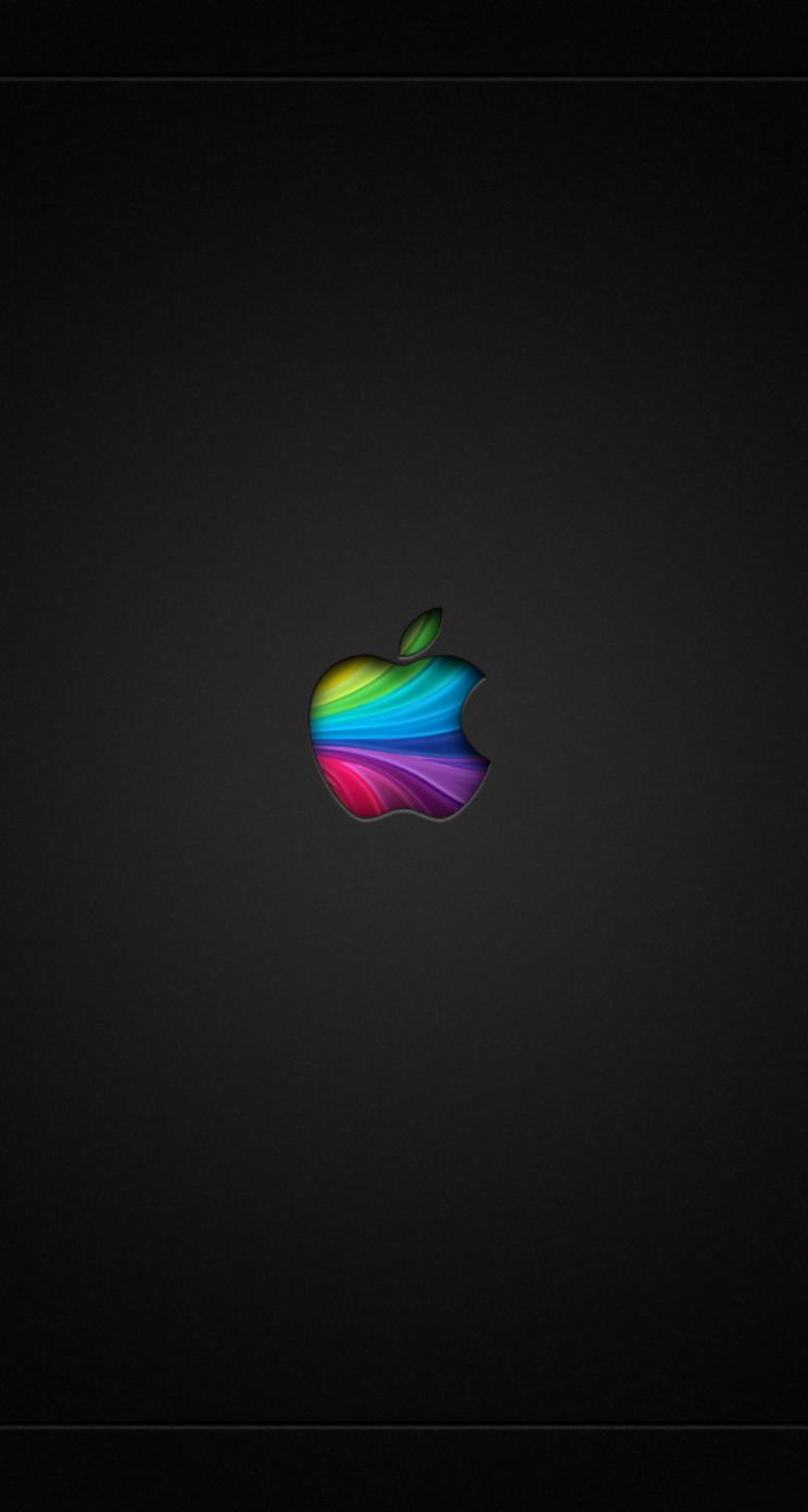 Apple Logo Black Wallpaper Sc Iphone5s Se