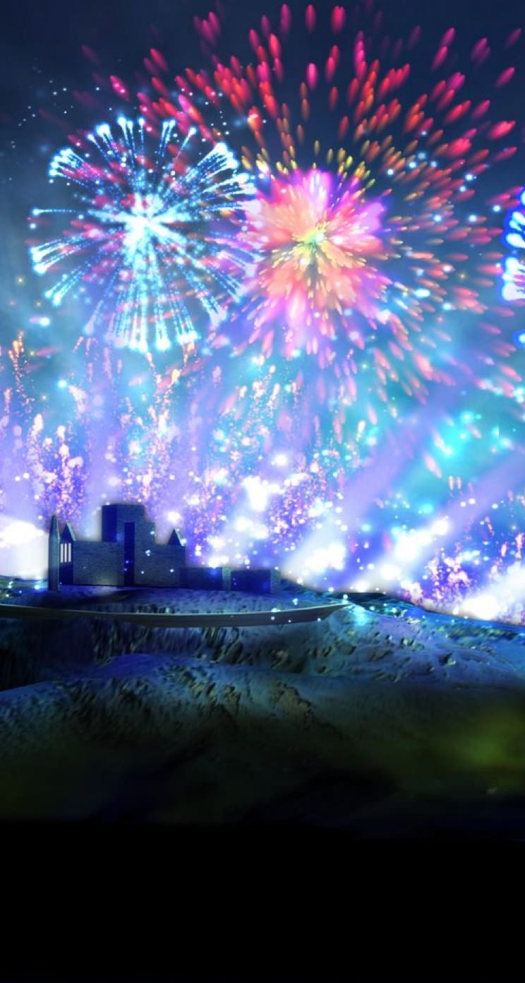 Landscape Festival Fireworks Wallpaper Sc Iphone5s Se