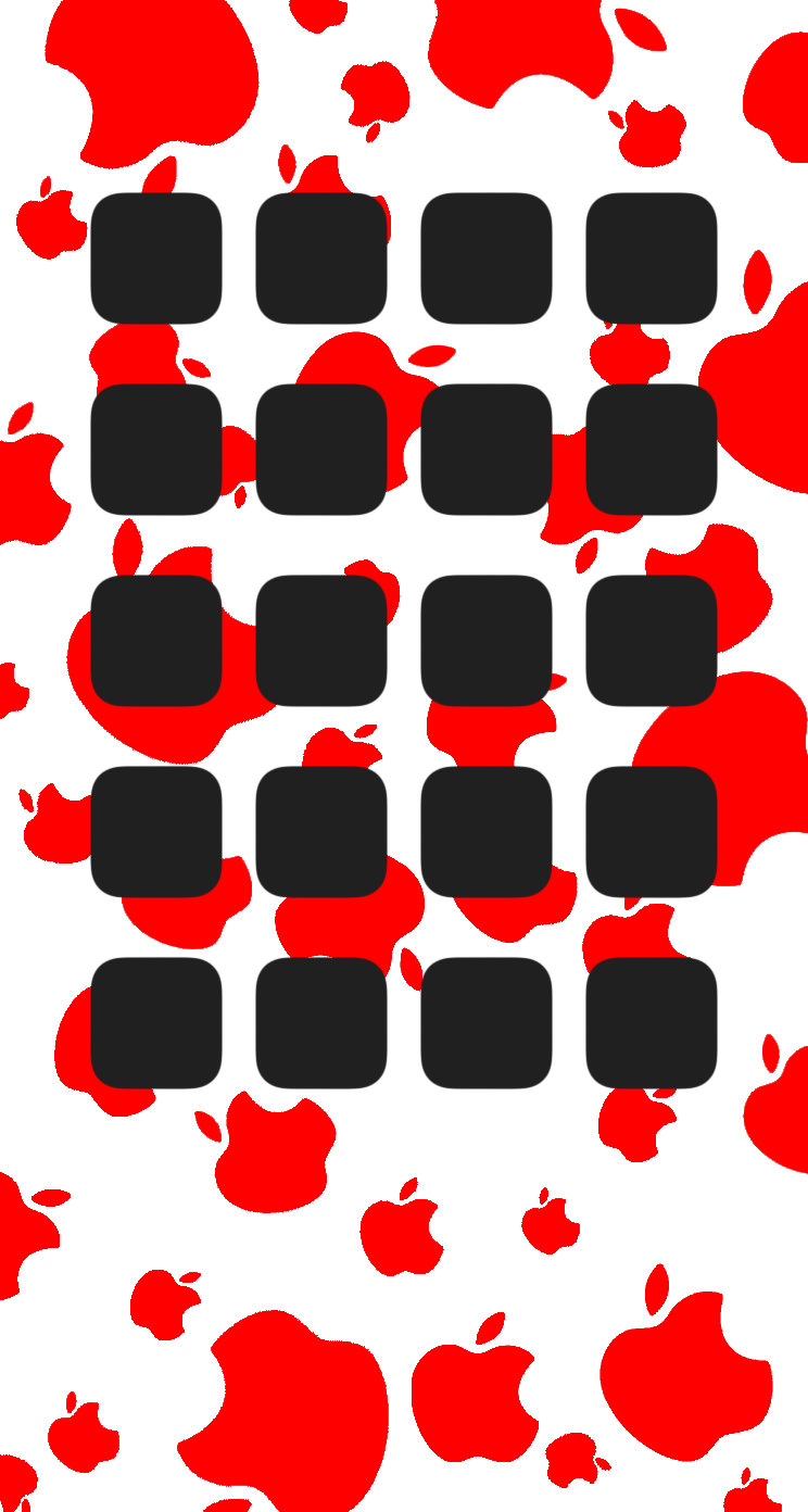 棚apple赤可愛い Wallpaper Sc Iphone5s Se壁紙