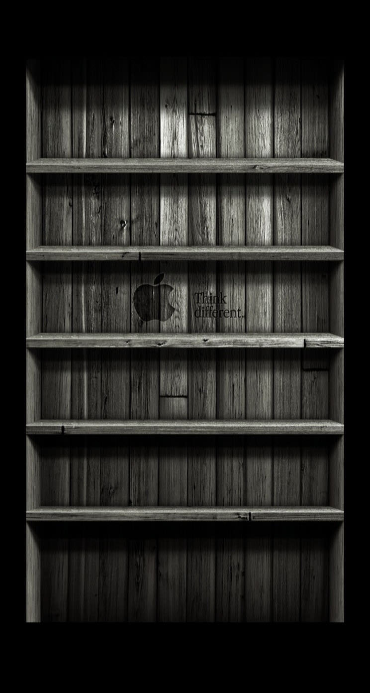 Shelf Black Apple Tree Wallpaper Sc Iphone5s Se