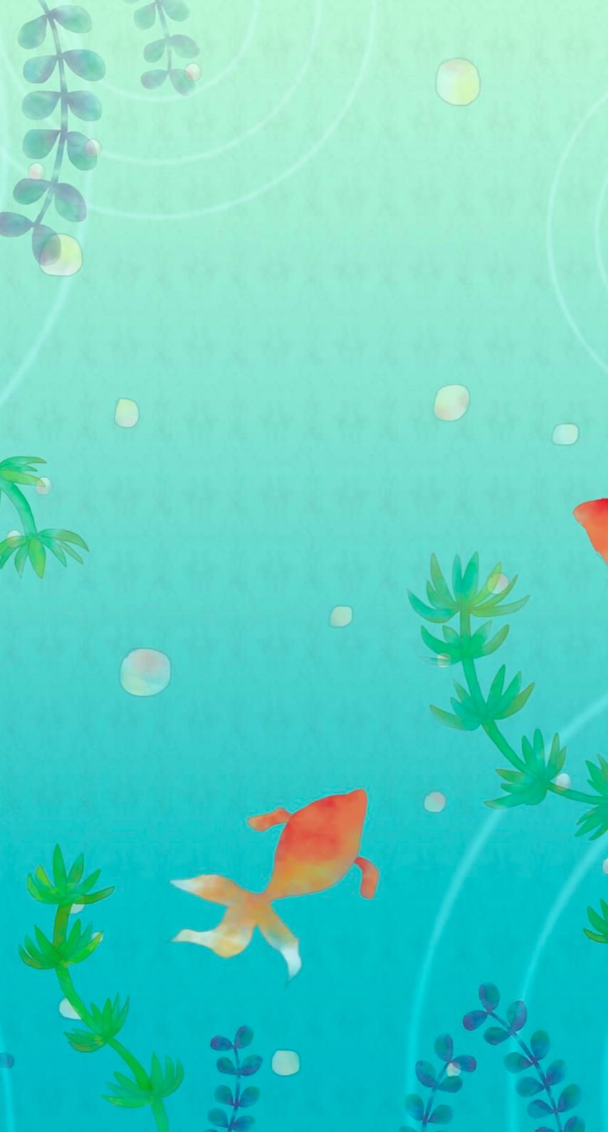 Goldfish Illustration Wallpaper Sc Iphone6s