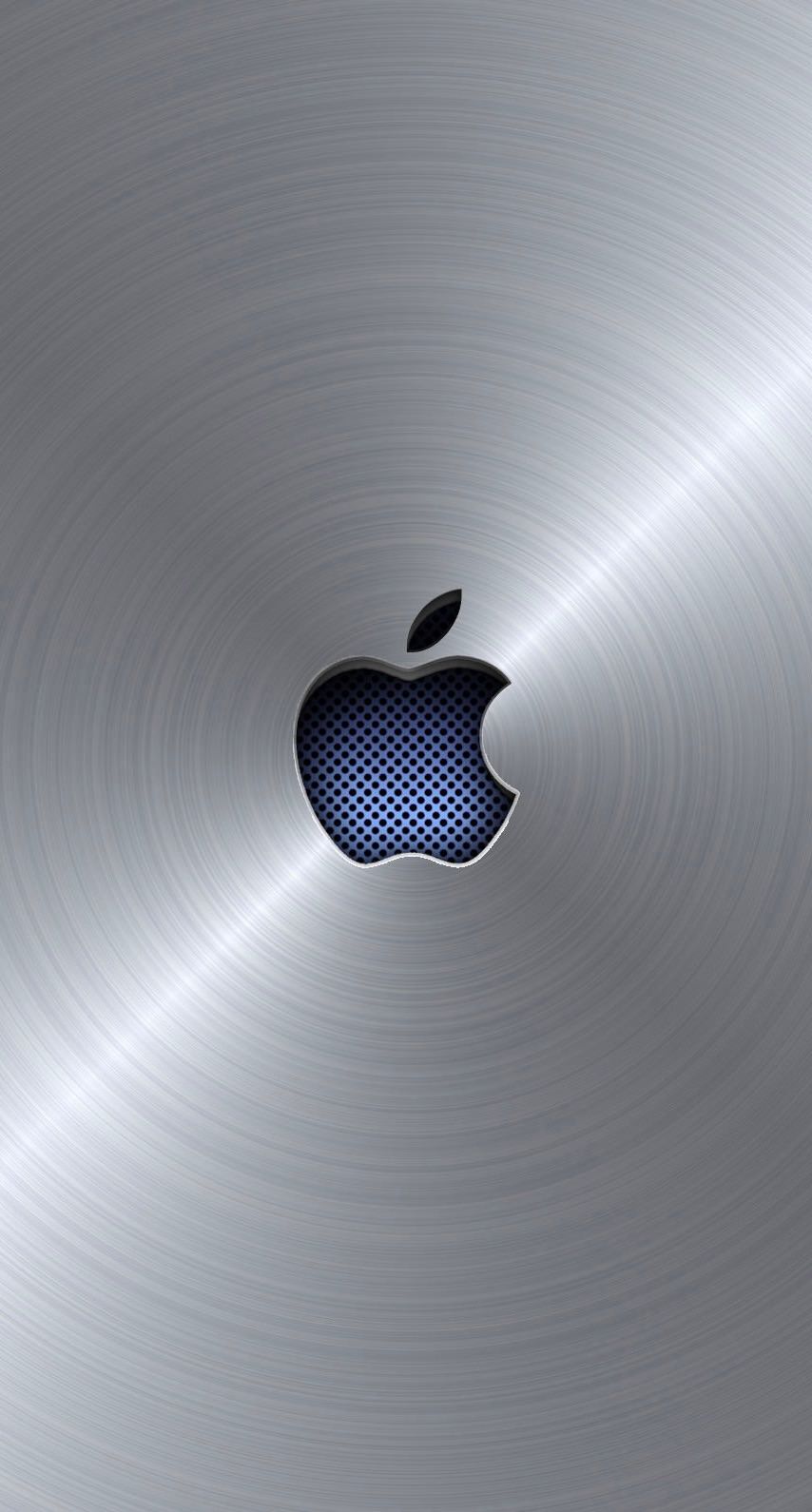 Apple Logo Cool Blue Silver Wallpaper Sc Iphone6s