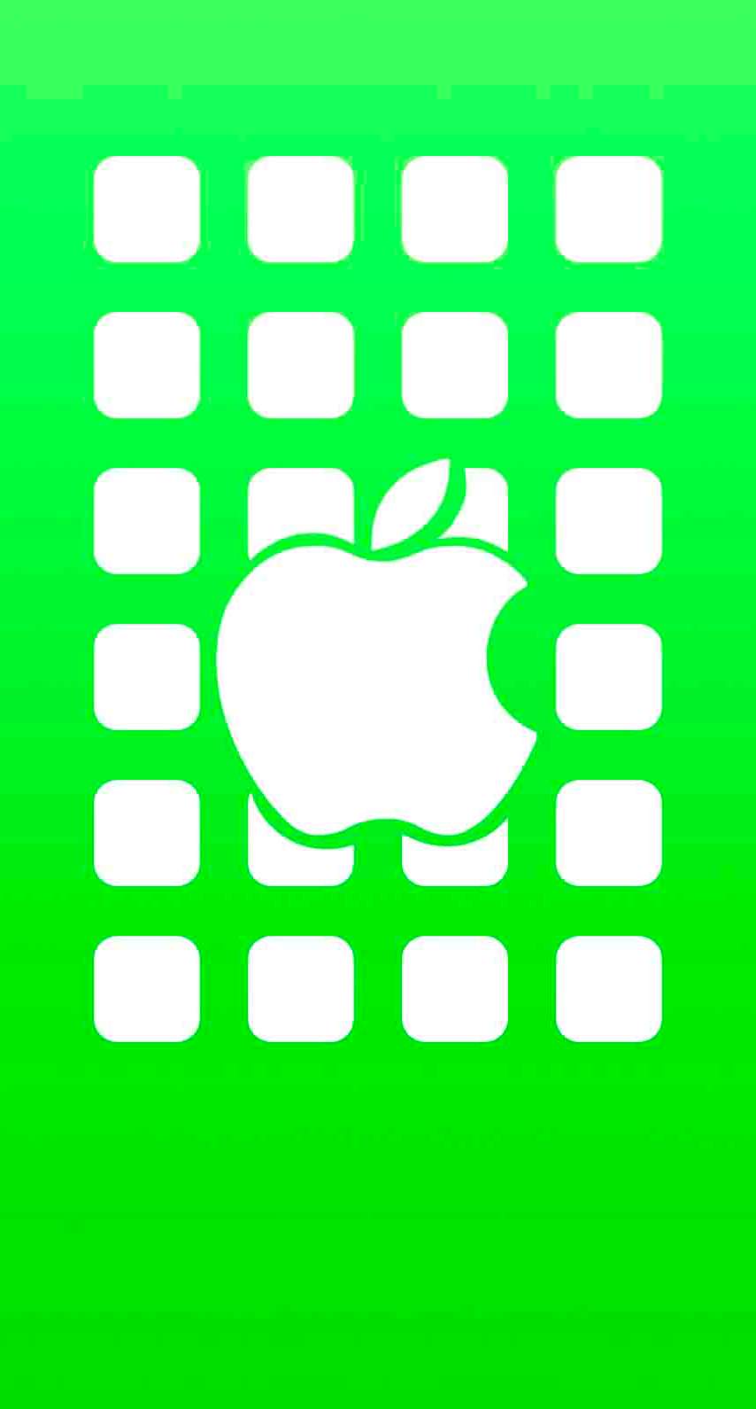 Appleロゴ棚緑 Wallpaper Sc Iphone6s壁紙