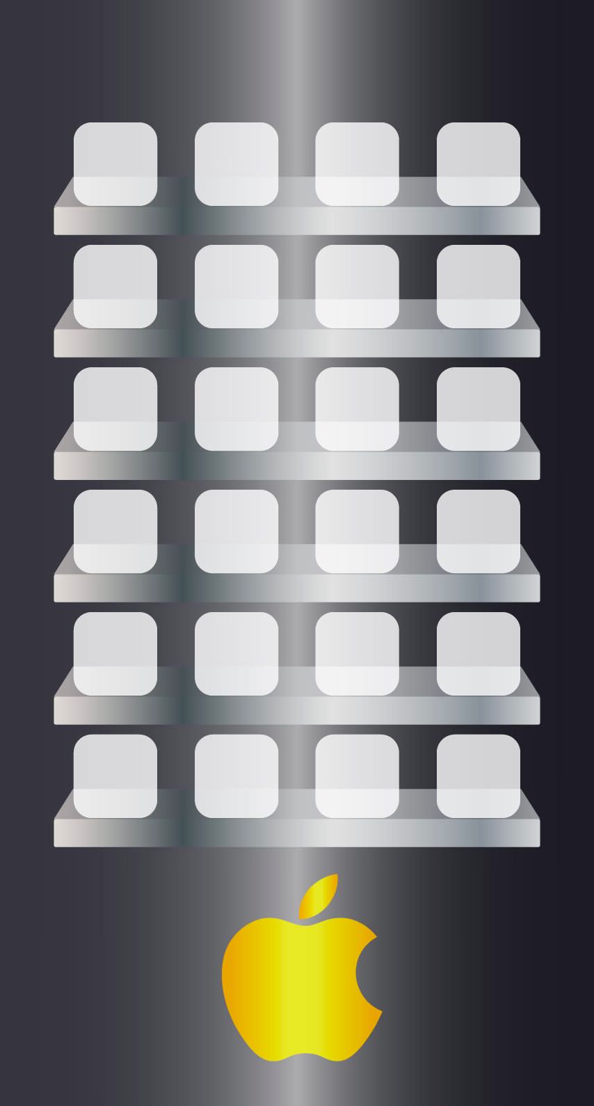 Appleロゴ棚金クール Wallpaper Sc Iphone6s壁紙