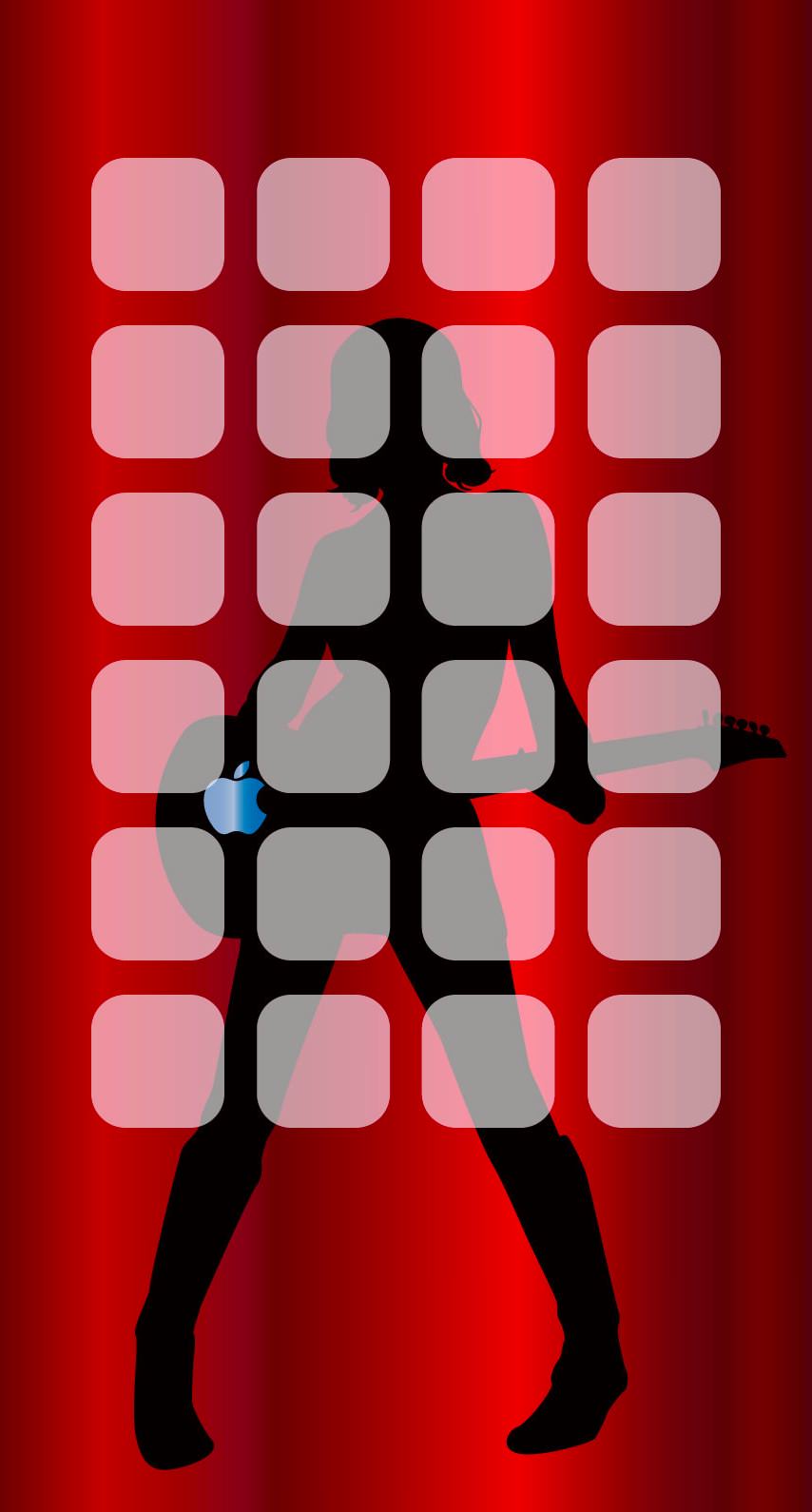 棚キャラクールapple赤銀 Wallpaper Sc Iphone6s壁紙