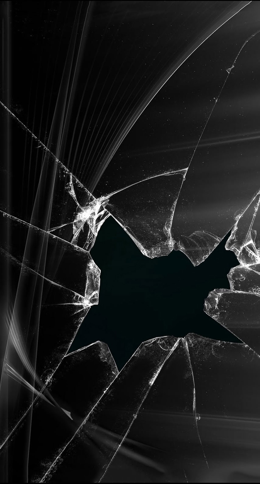El vidrio se quebró pantalla negro | wallpaper.sc iPhone6s