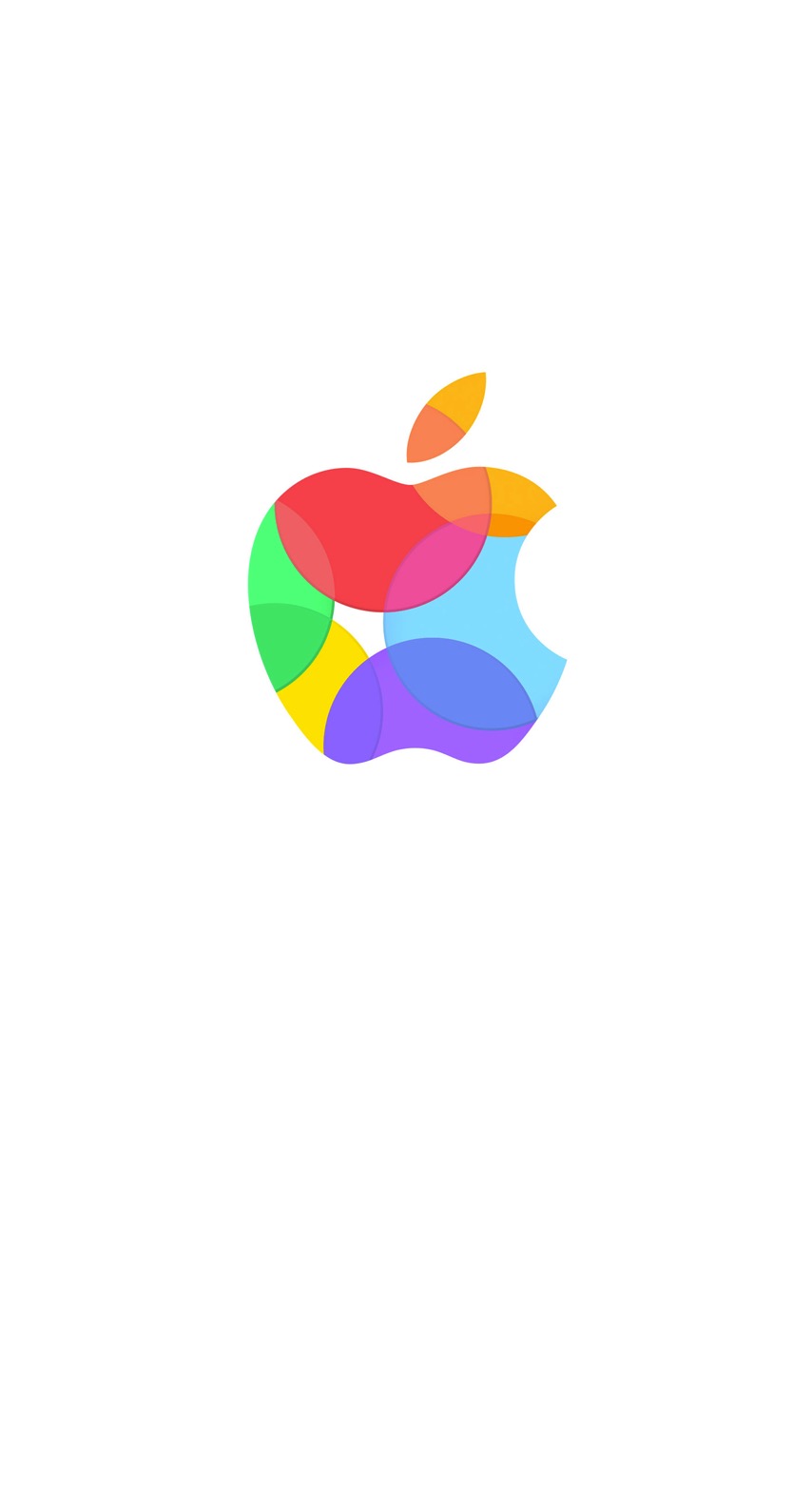 Apple Logo Colorful White Wallpaper Sc Iphone6s