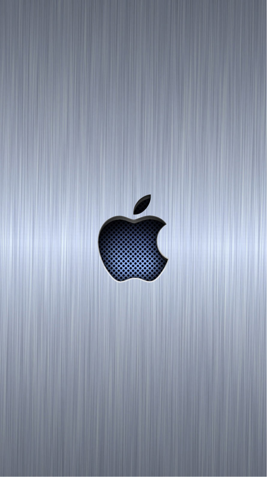 Apple Logo Cool Blue Silver Wallpaper Sc Iphone6s