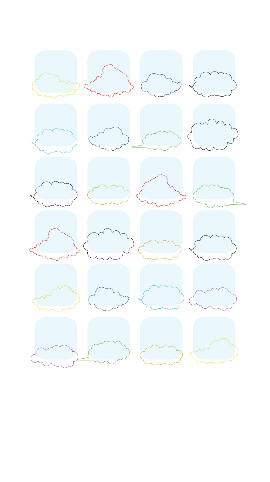 棚シンプル雲青カラフル Wallpaper Sc Iphone6s壁紙