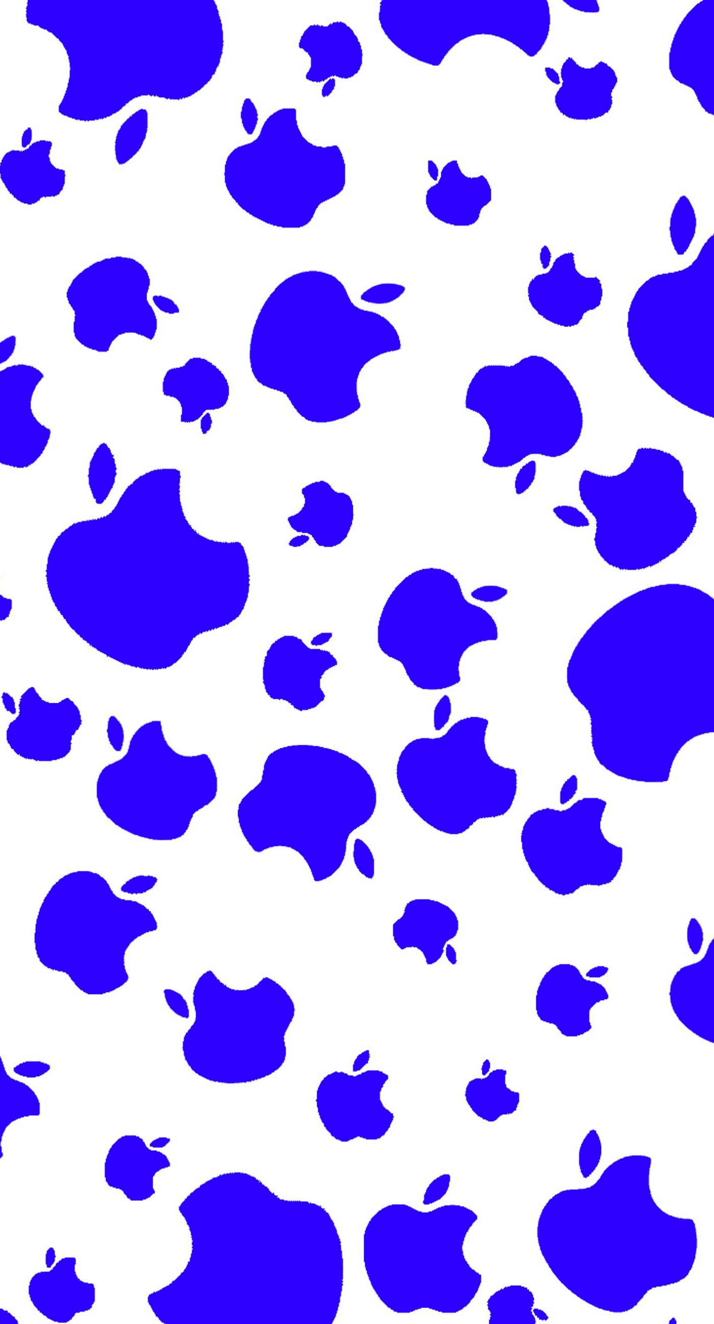 Apple Logo Blue Wallpaper Sc Iphone6splus