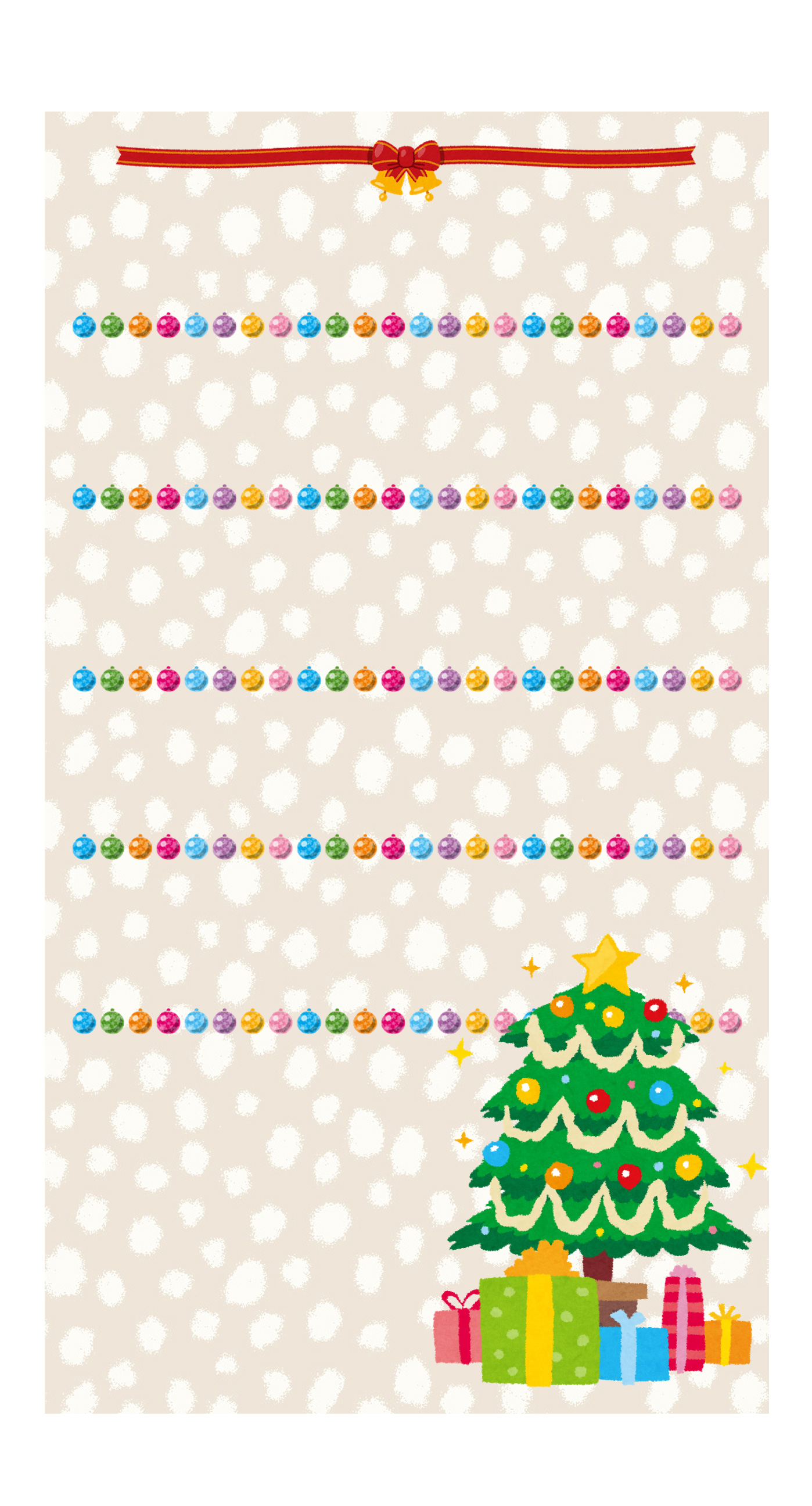 棚クリスマスツリーカラフル桃 Wallpaper Sc Iphone6splus壁紙