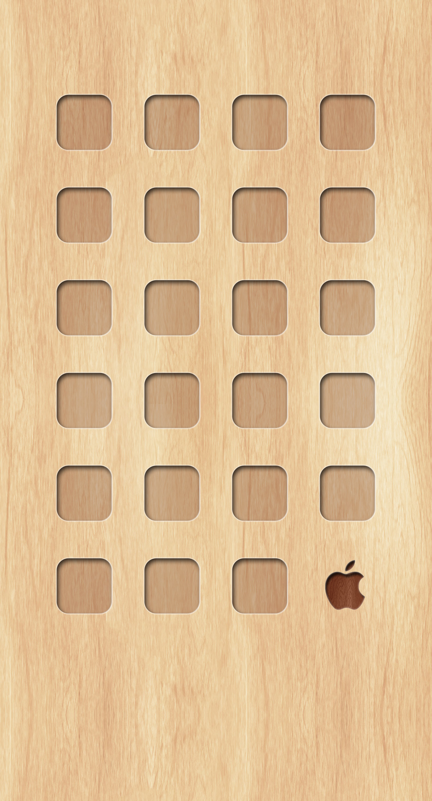 棚木板茶黄appleロゴ Wallpaper Sc Iphone6splus壁紙