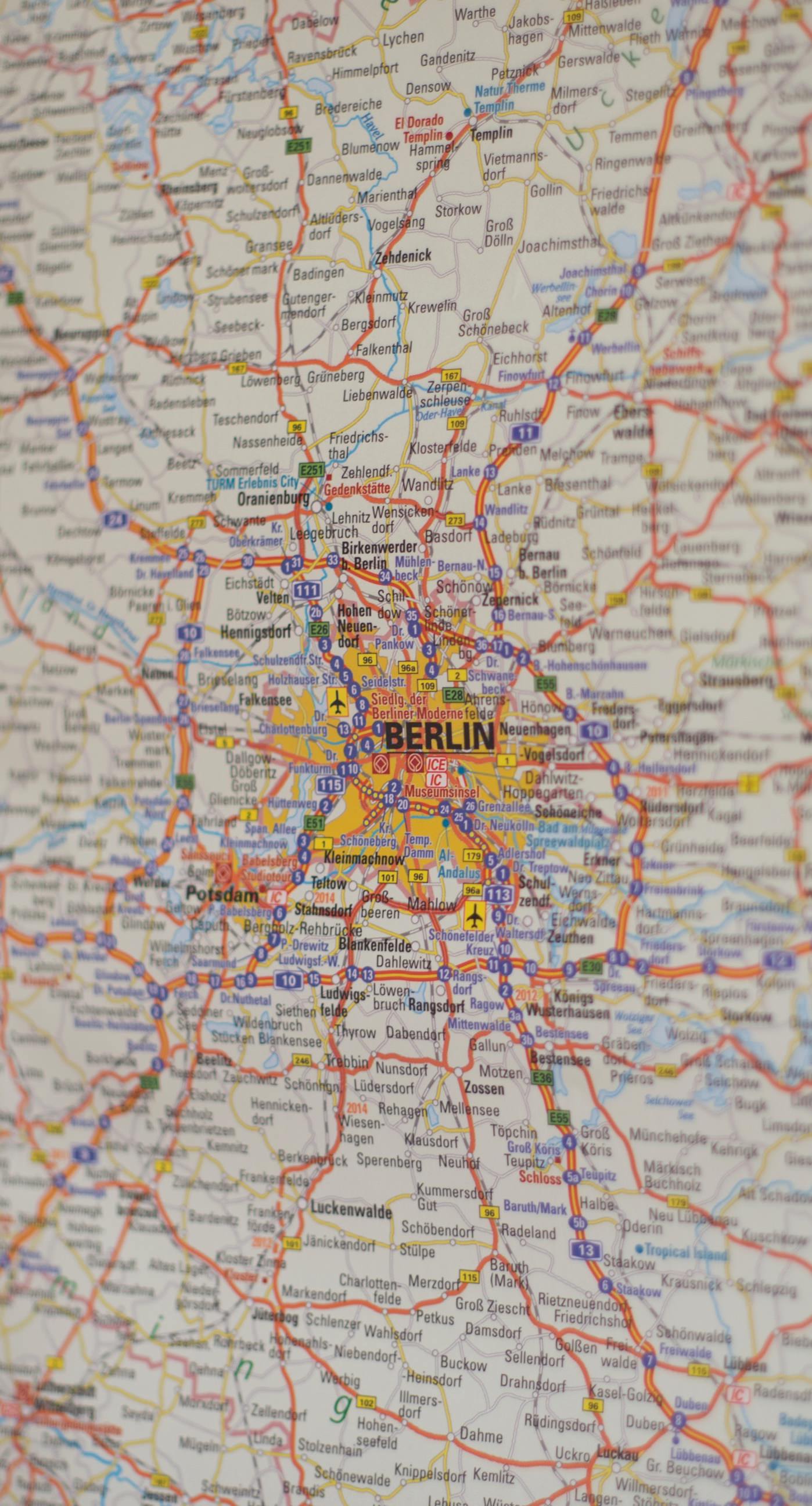 地図ベルリン Wallpaper Sc Iphone6splus壁紙