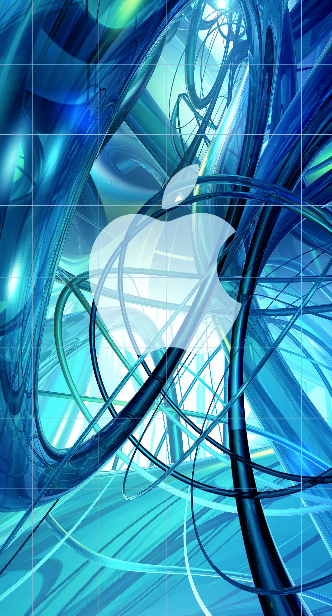 Apple Logo Shelf Cool Blue Wallpaper Sc Iphone6splus