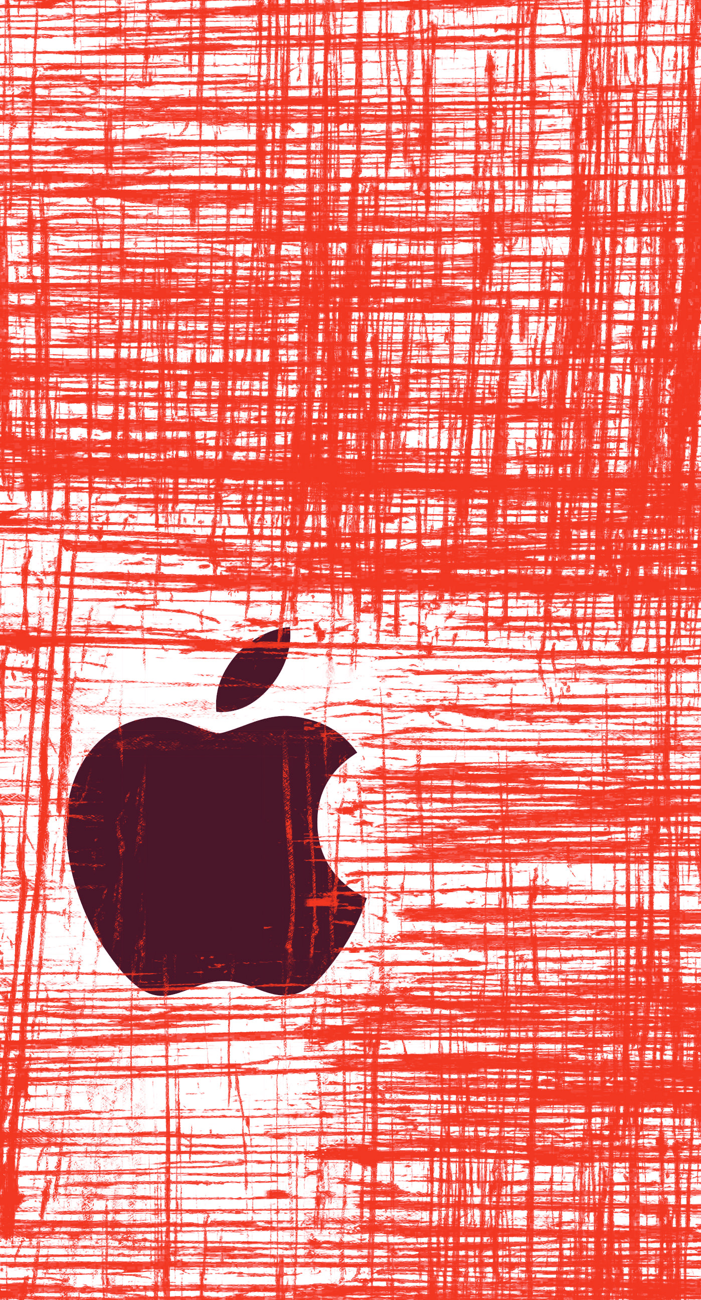 Appleロゴクール赤 Wallpaper Sc Iphone6splus壁紙