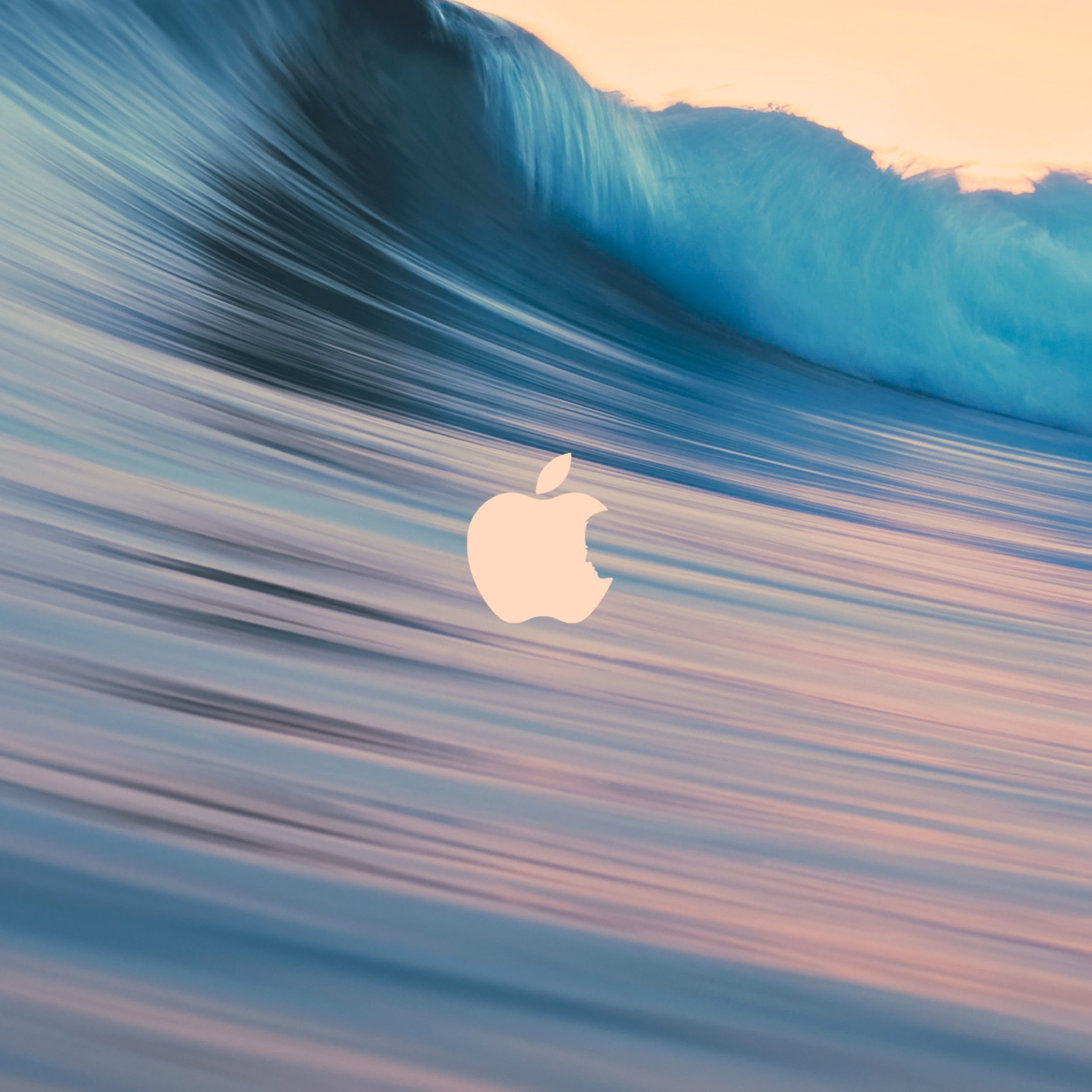Apple logo blue wave  iPhone6sPlus