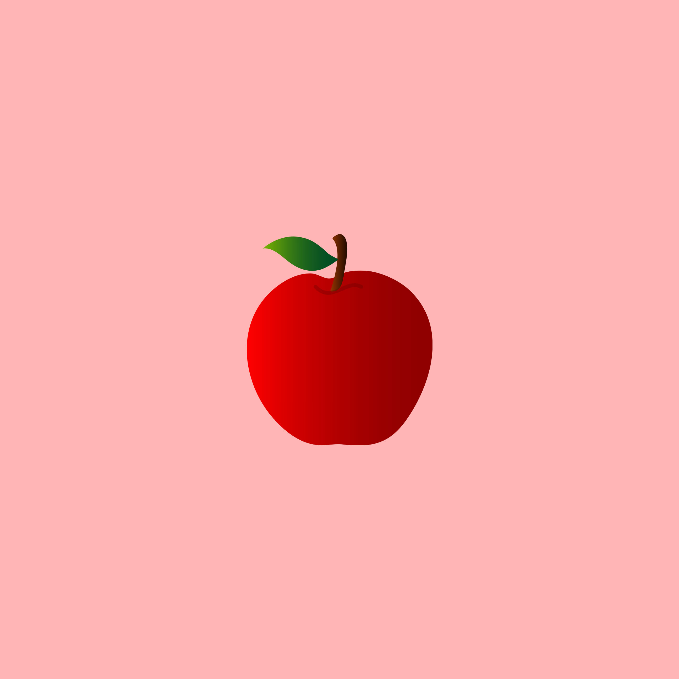 Appleイラスト桃赤 Wallpaper Sc Iphone6splus壁紙