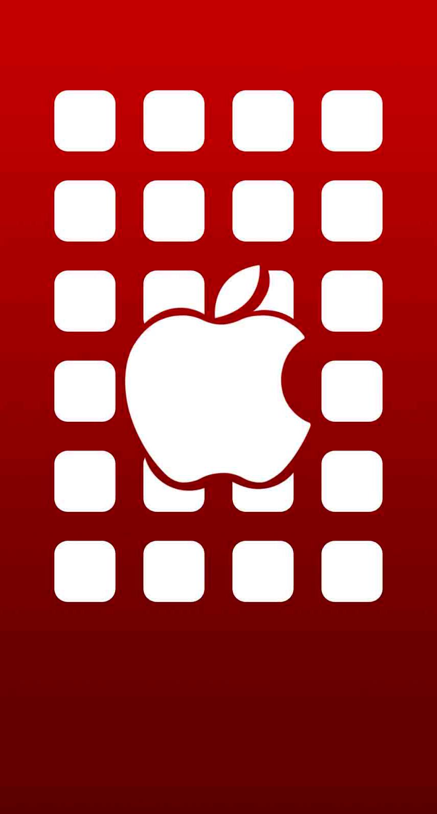Appleロゴ棚赤 Wallpaper Sc Iphone7壁紙