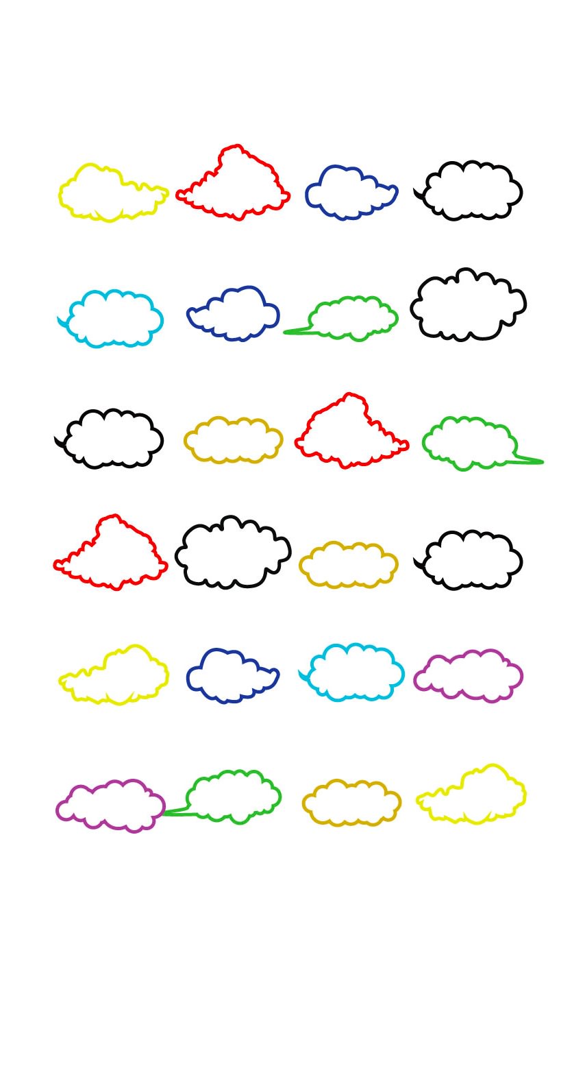 棚雲カラフルシンプル Wallpaper Sc Iphone7壁紙