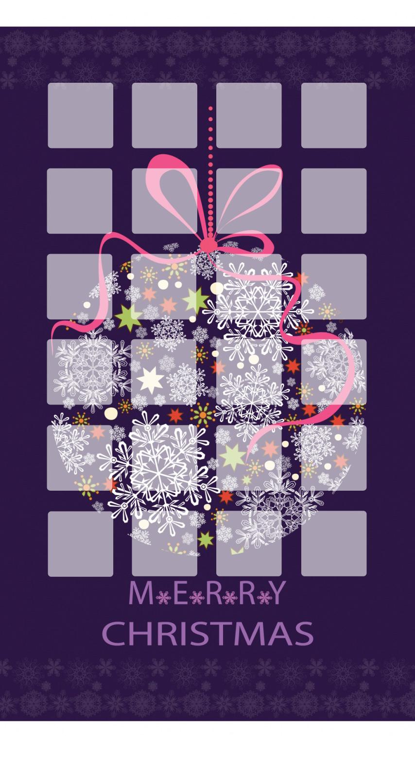 棚紫クリスマス女子向け Wallpaper Sc Iphone7壁紙