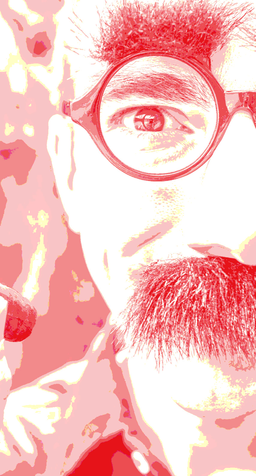 キャラクター男性眼鏡髭赤 Wallpaper Sc Iphone7壁紙