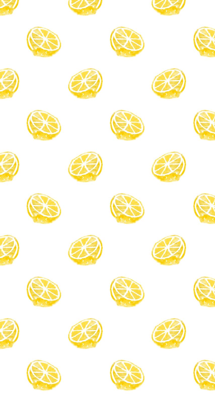 Pattern Illustration Fruit Lemon Yellow Women For Wallpaper Sc Iphone7