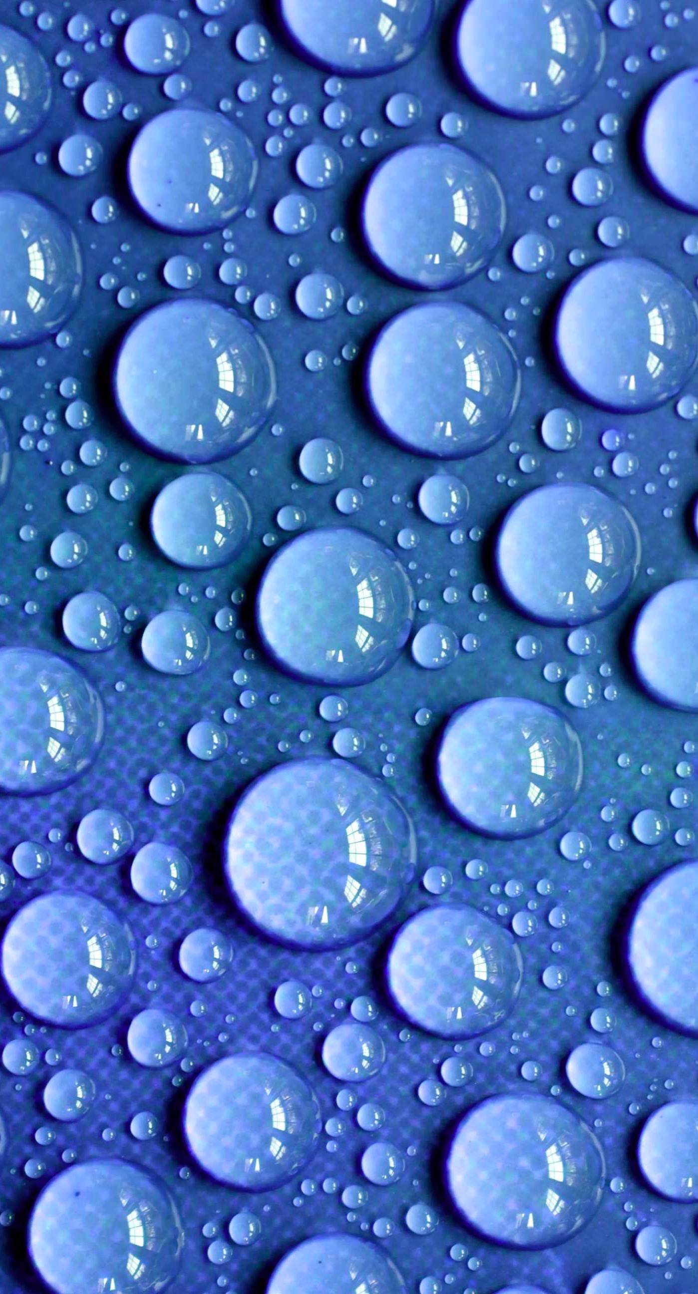 Natural Water Drops Blue Wallpapersc Iphone7plus