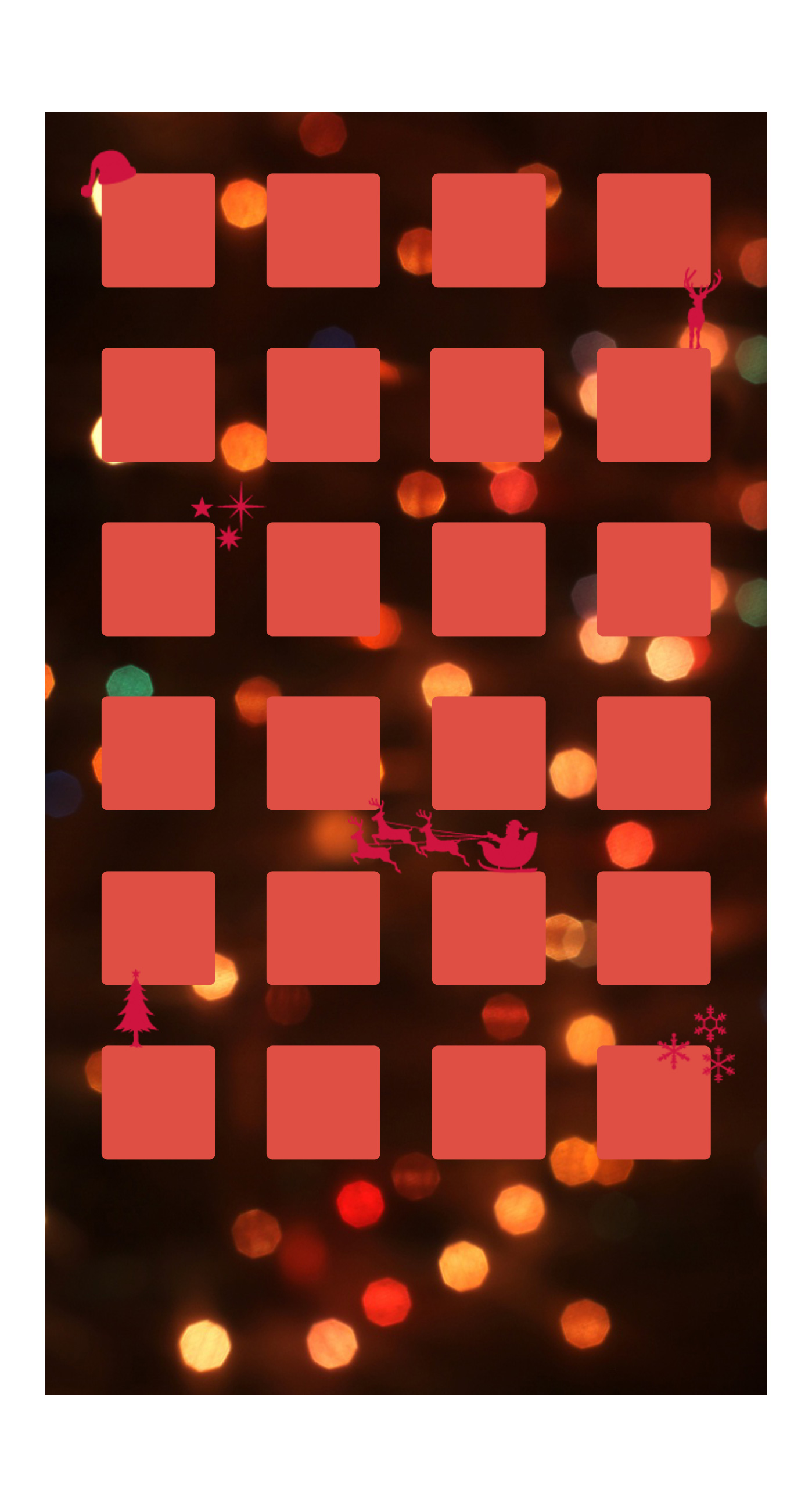 棚クリスマス赤ライト Wallpaper Sc Iphone7plus壁紙