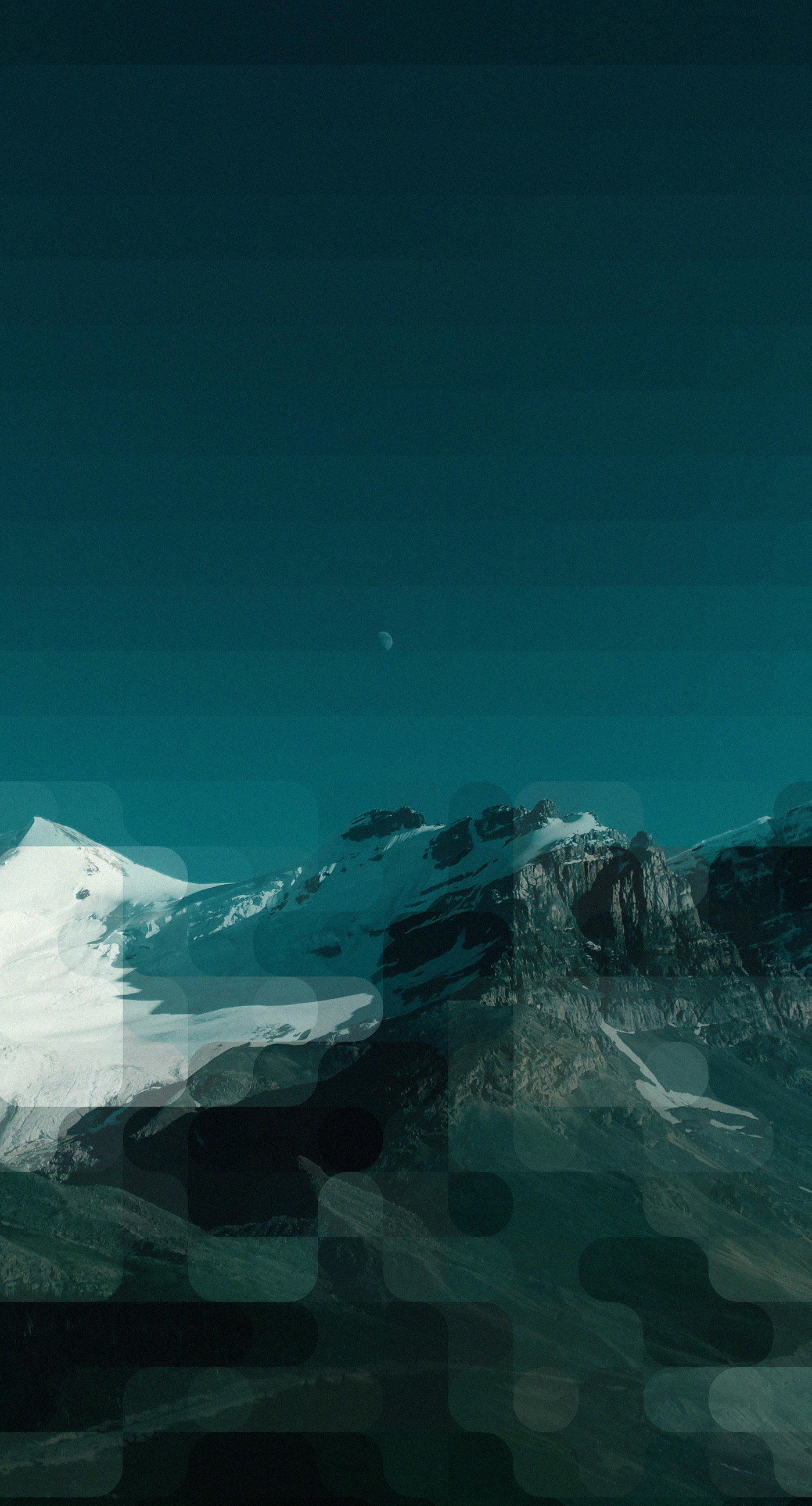  pemandangan  gunung salju biru  hitam wallpaper sc iPhone7Plus