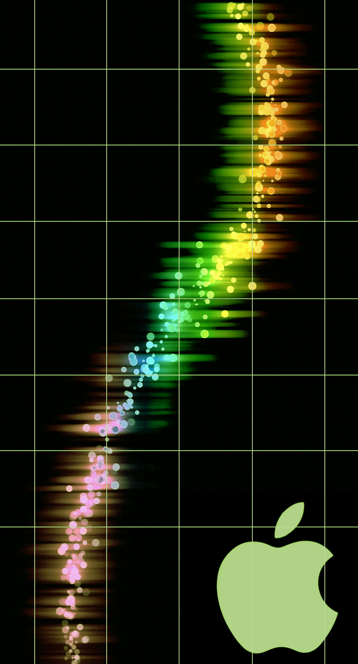 Appleロゴ棚クール緑 Wallpaper Sc Iphone7plus壁紙