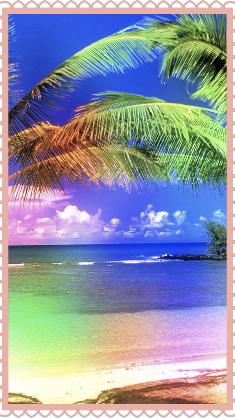 Tropical Colorful Wallpaper Sc Iphone8
