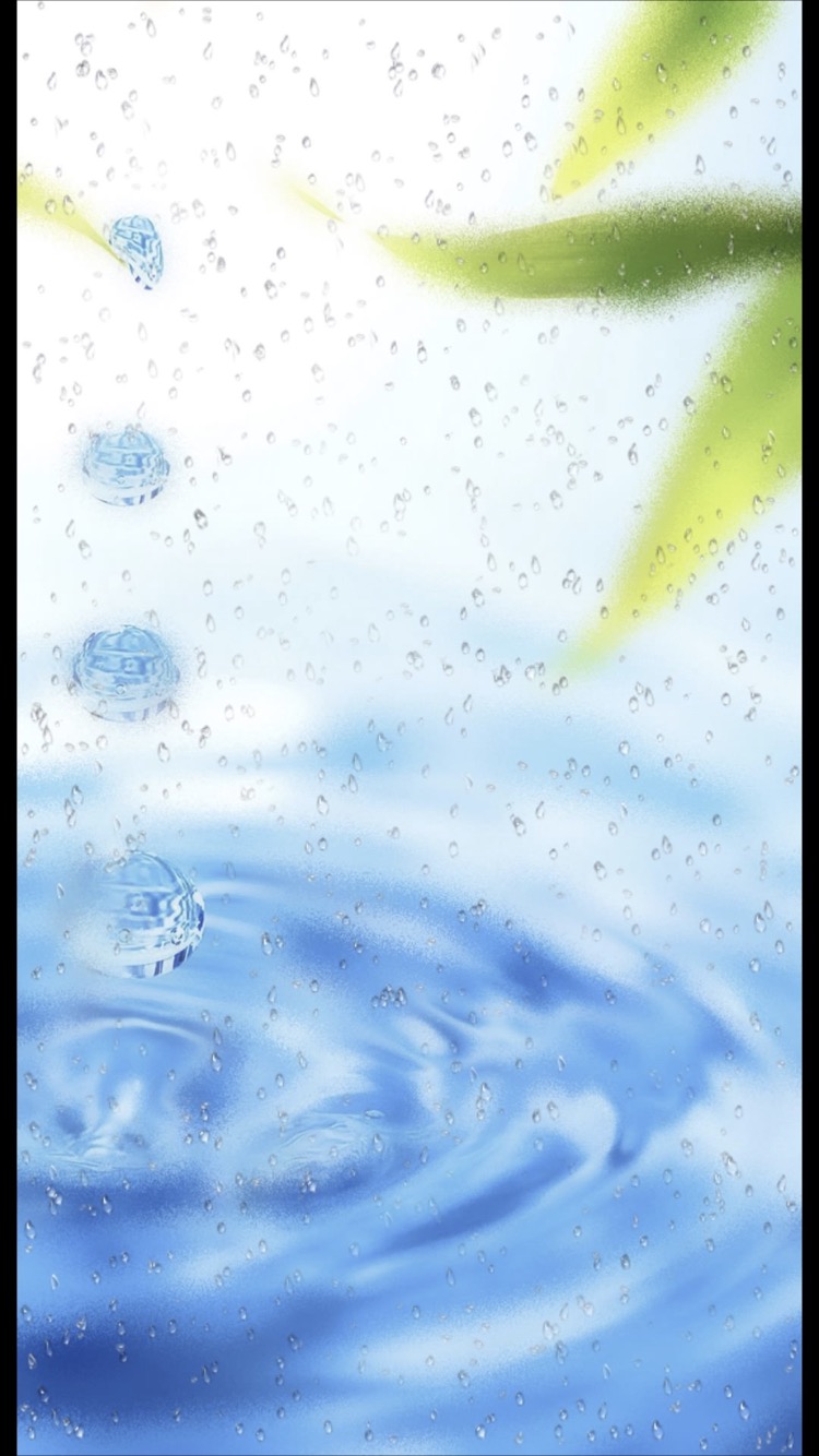 水面 雨 Wallpaper Sc Iphone8壁紙