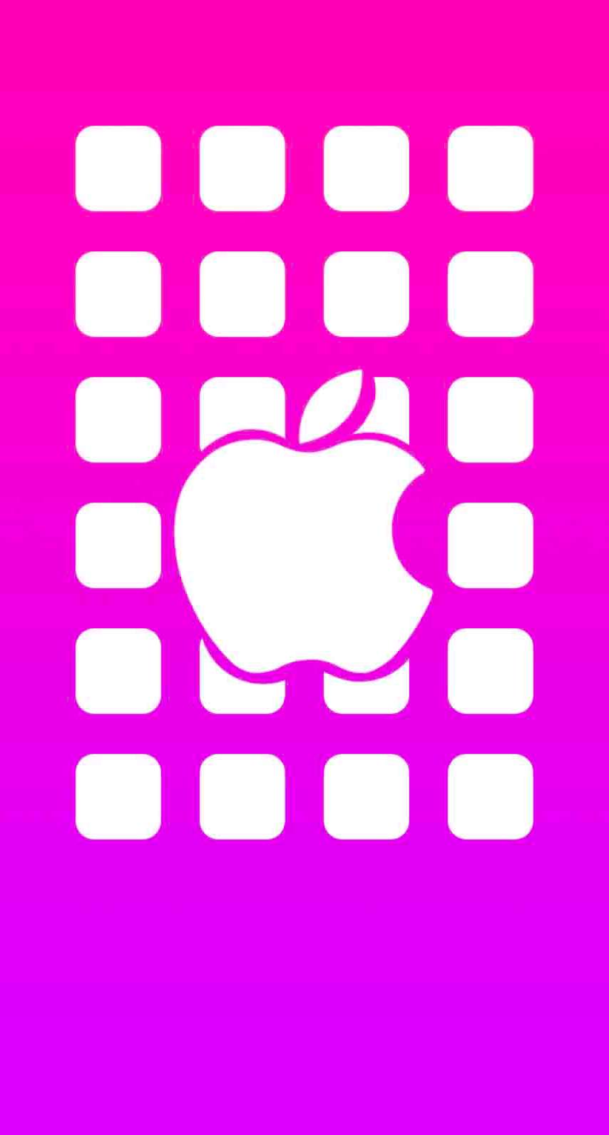 Appleロゴ棚紫 Wallpaper Sc Iphone8壁紙