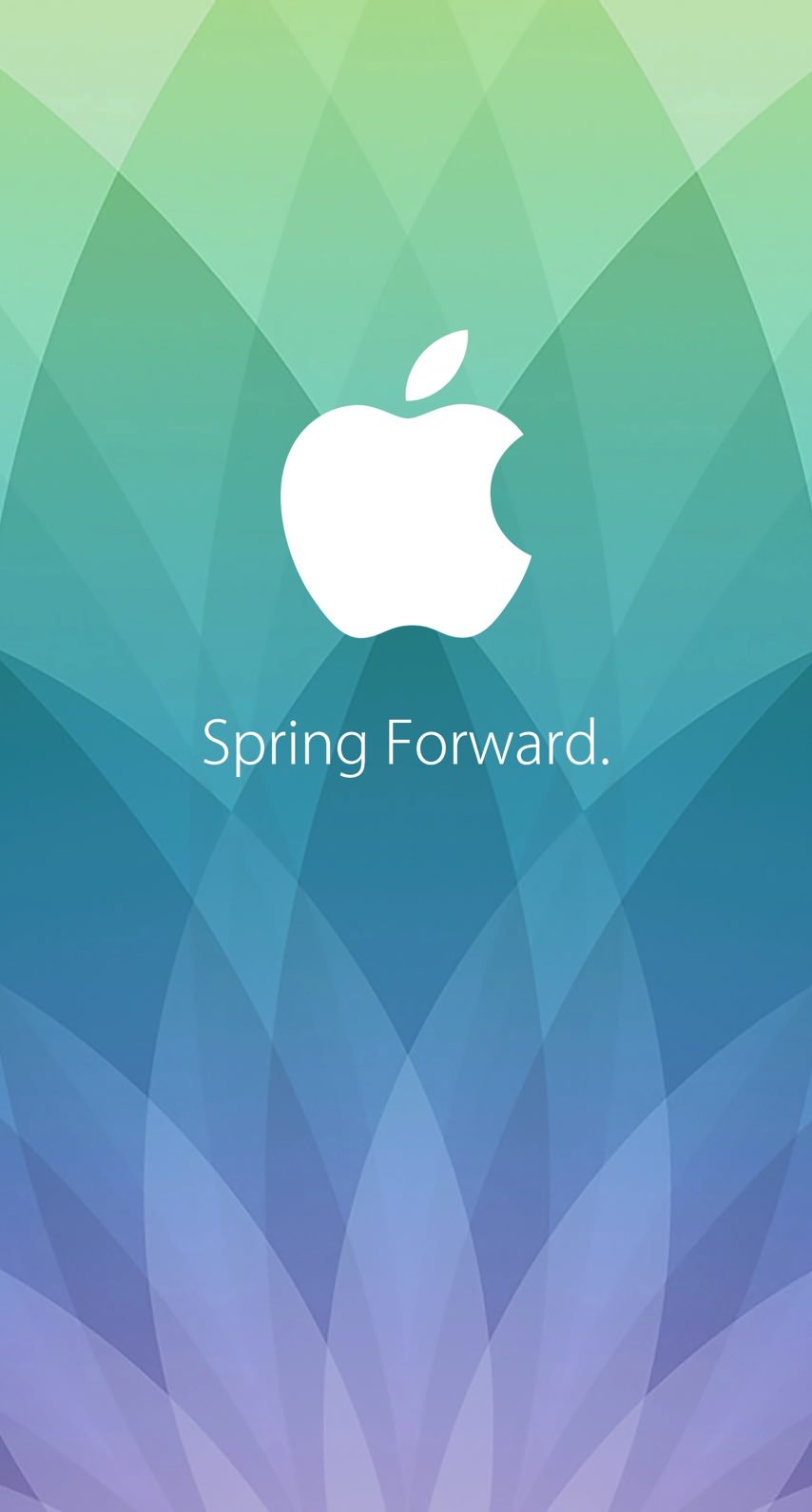 Apple Logo Spring Event 15 Green Blue Purple Spring Forward Wallpaper Sc Iphone8