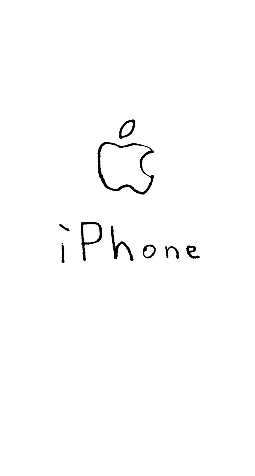 Illustrations Apple Logo Iphone White Wallpaper Sc Iphone8